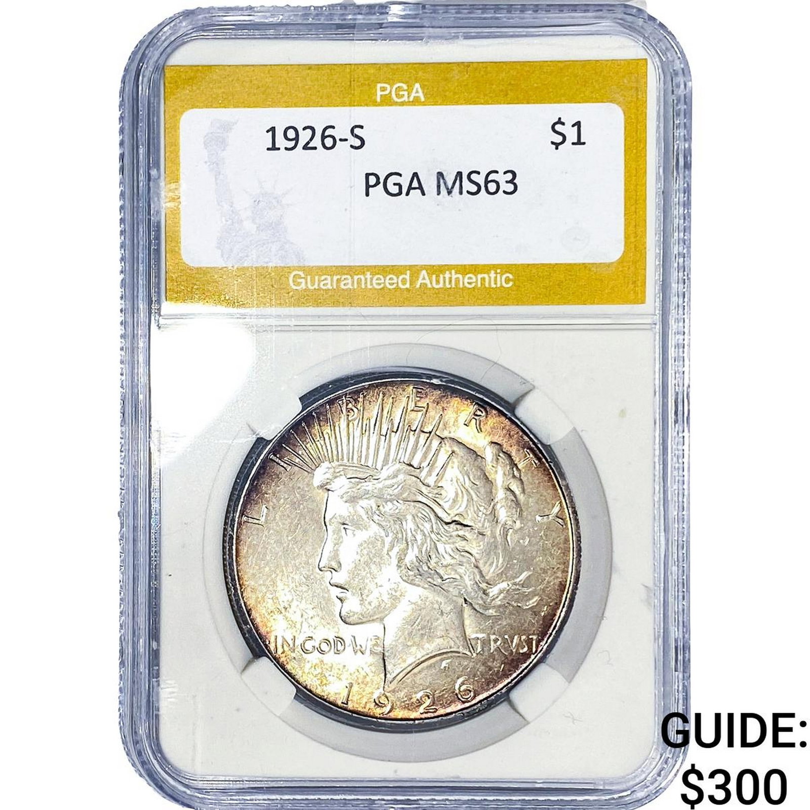 1926-S Silver Peace Dollar PGA MS63 (1 of 2)