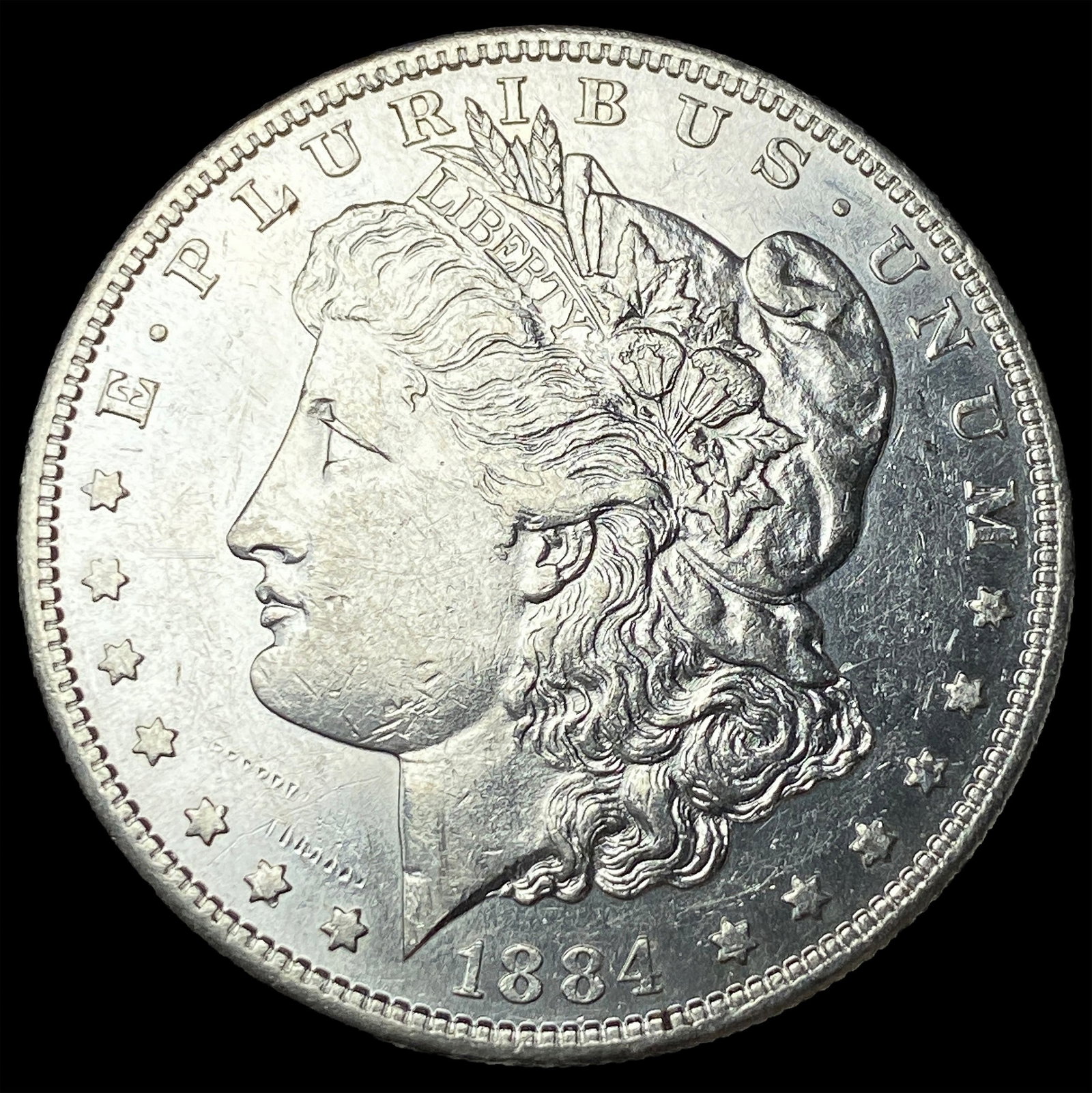 1884-S Morgan Silver Dollar CHOICE AU (1 of 2)