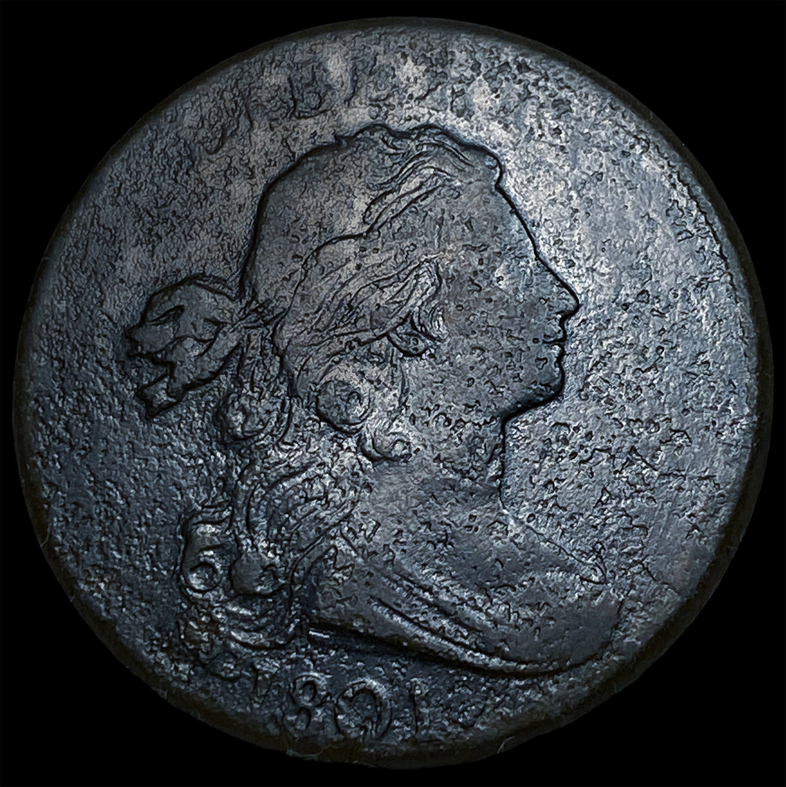 1801 Draped Bust Large Cent NEARLY UNCIRCULATED (1 of 2)