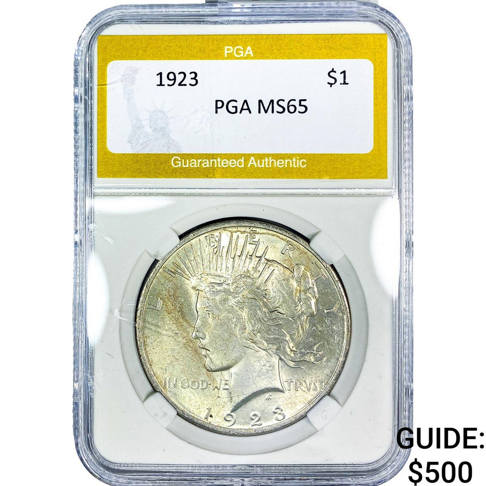 1923 Silver Peace Dollar PGA MS65 (1 of 2)