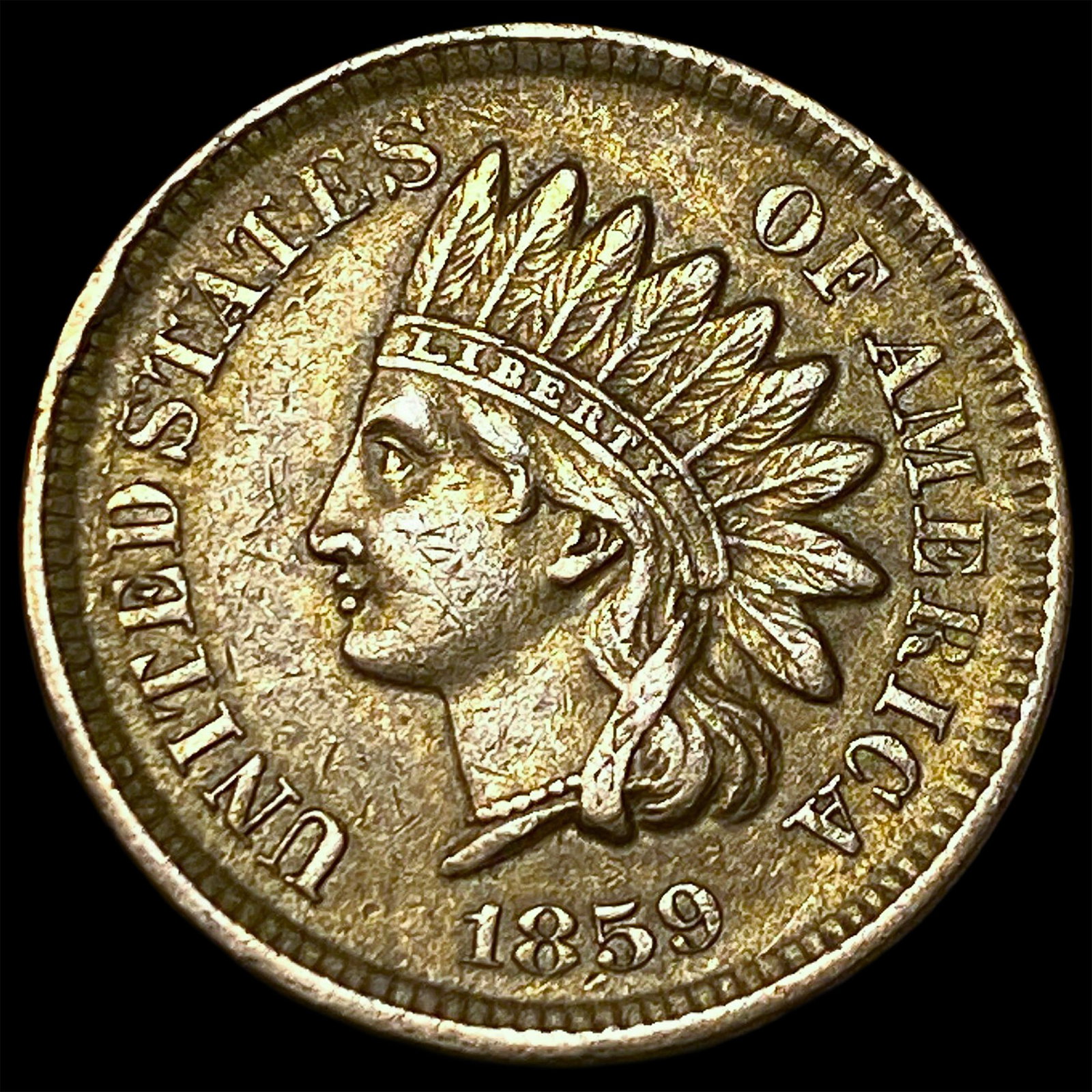 1859 Indian Head Cent CLOSELY UNCIRCULATED: 1859 Indian Head Cent CLOSELY UNCIRCULATED