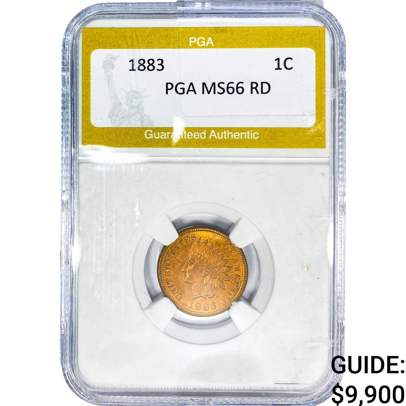 1883 Indian Head Cent PGA MS66 RD (1 of 2)