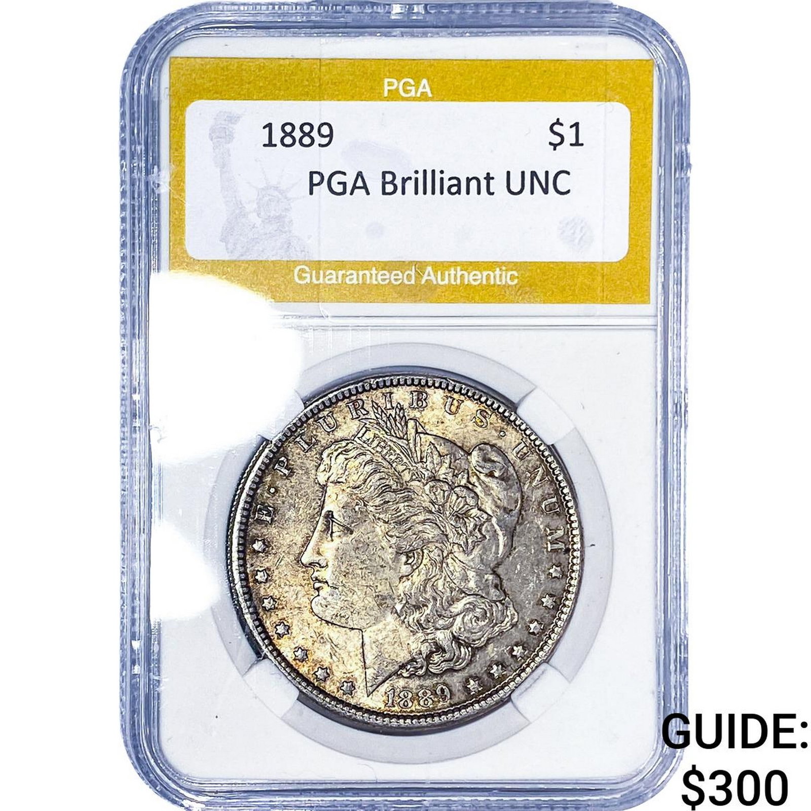 1889 Morgan Silver Dollar PGA Brilliant UNC: 1889 Morgan Silver Dollar PGA Brilliant UNC
