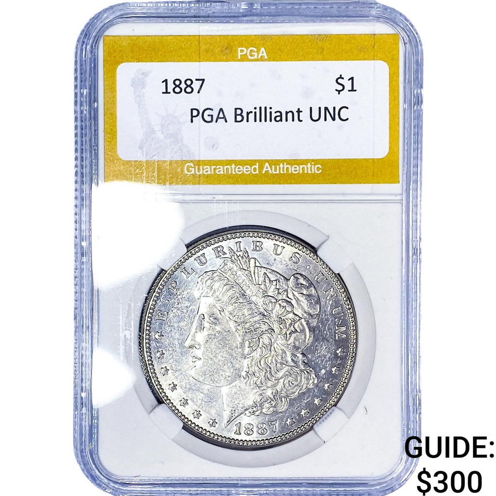 1887 Morgan Silver Dollar PGA Brilliant UNC (1 of 2)