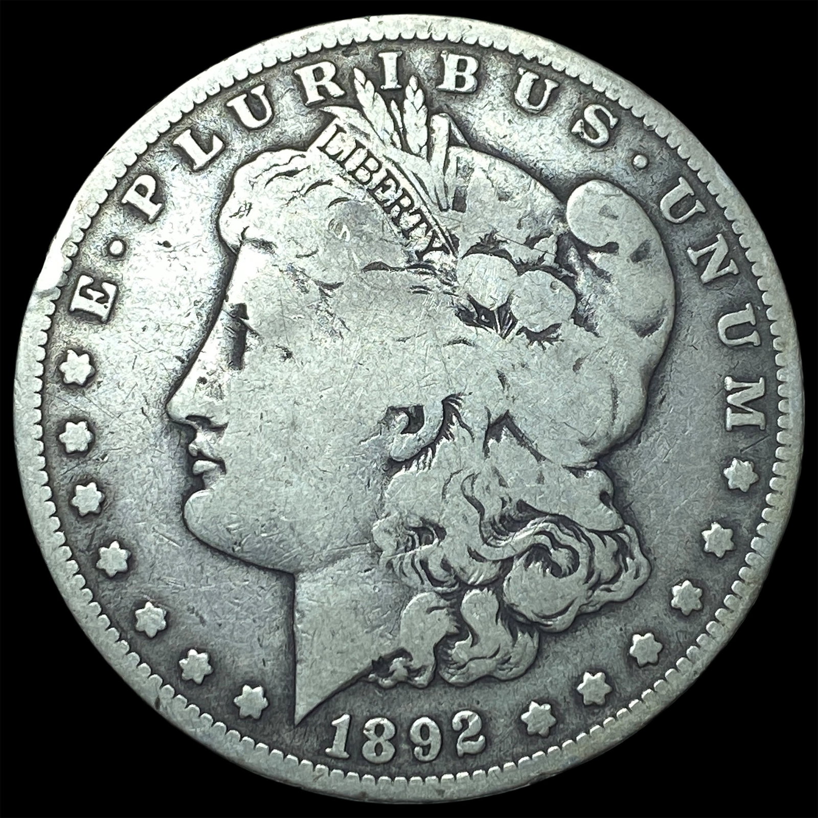 1892-S Morgan Silver Dollar LIGHTLY CIRCULATED: 1892-S Morgan Silver Dollar LIGHTLY CIRCULATED