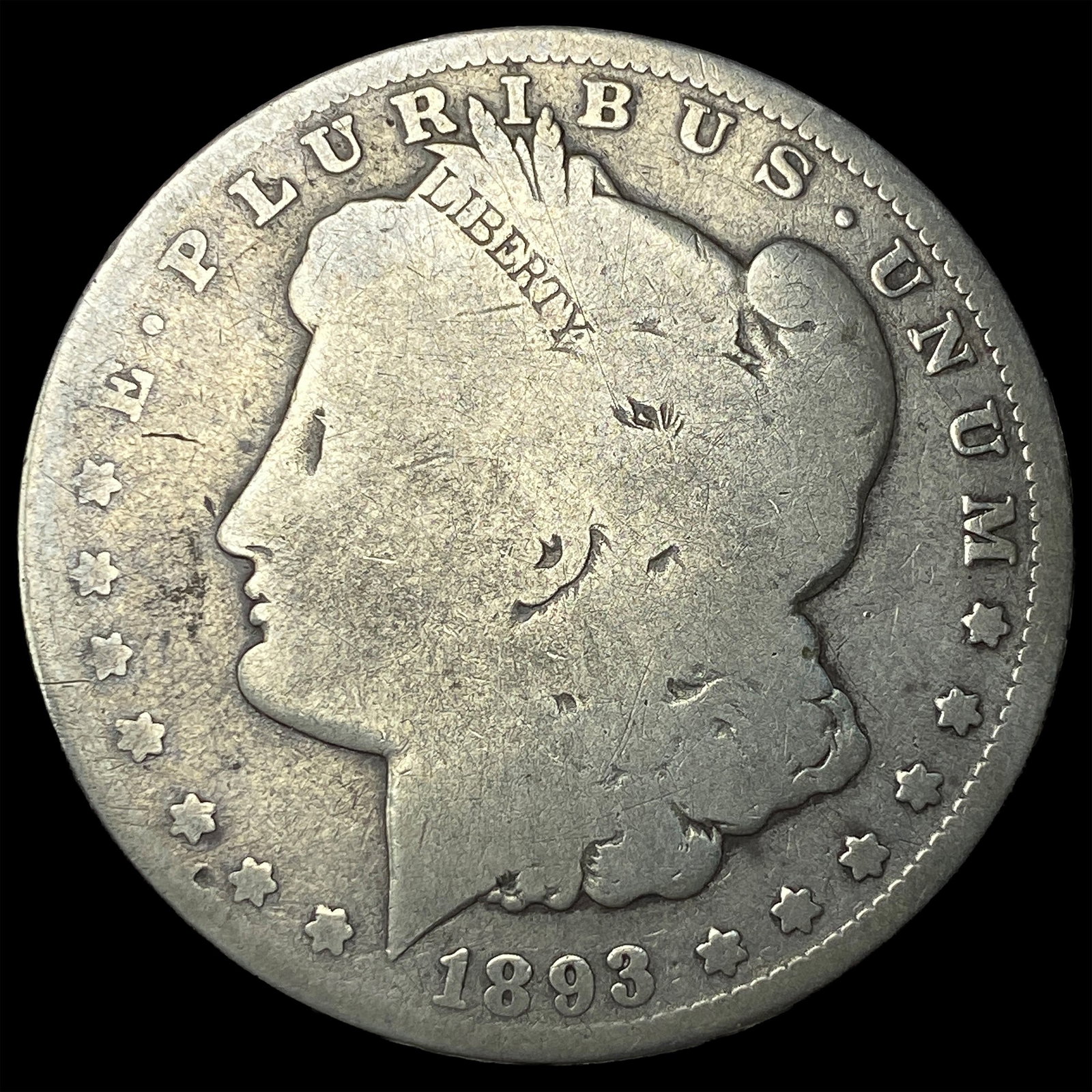 1893-O Silver Morgan Dollar NICELY CIRCULATED: 1893-O Silver Morgan Dollar NICELY CIRCULATED