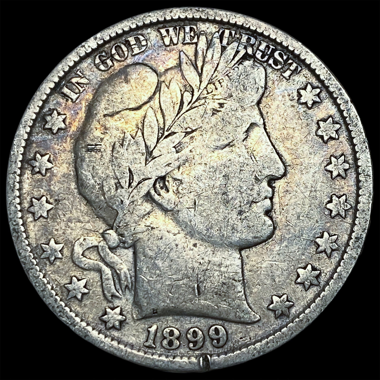 1899 Silver Barber Half Dollar NEARLY UNCIRCULATED: 1899 Silver Barber Half Dollar NEARLY UNCIRCULATED