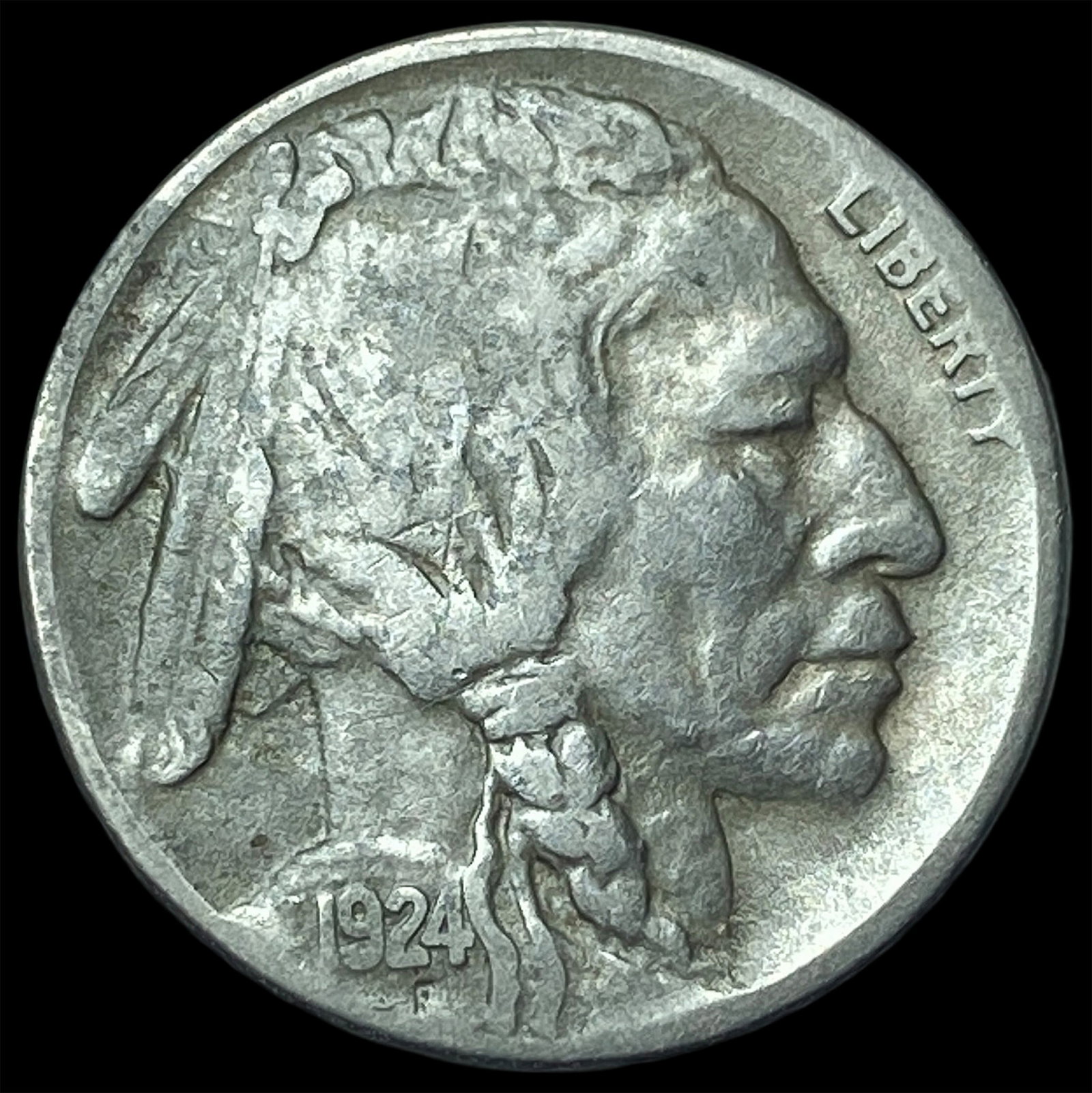1924-S Buffalo Nickel LIGHTLY CIRCULATED: 1924-S Buffalo Nickel LIGHTLY CIRCULATED