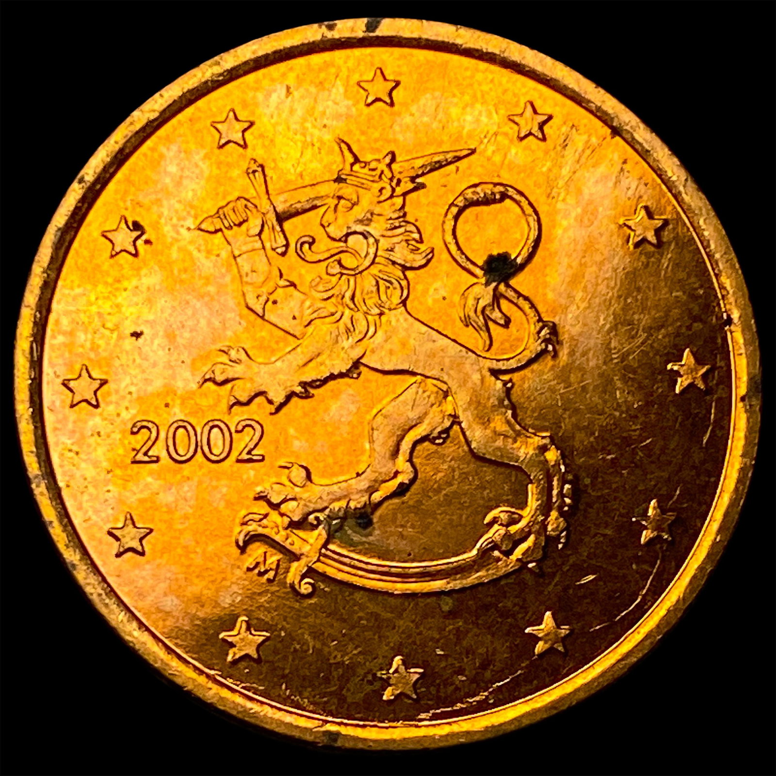 2002 Finland Copper 5 Eruo Cents (1 of 2)
