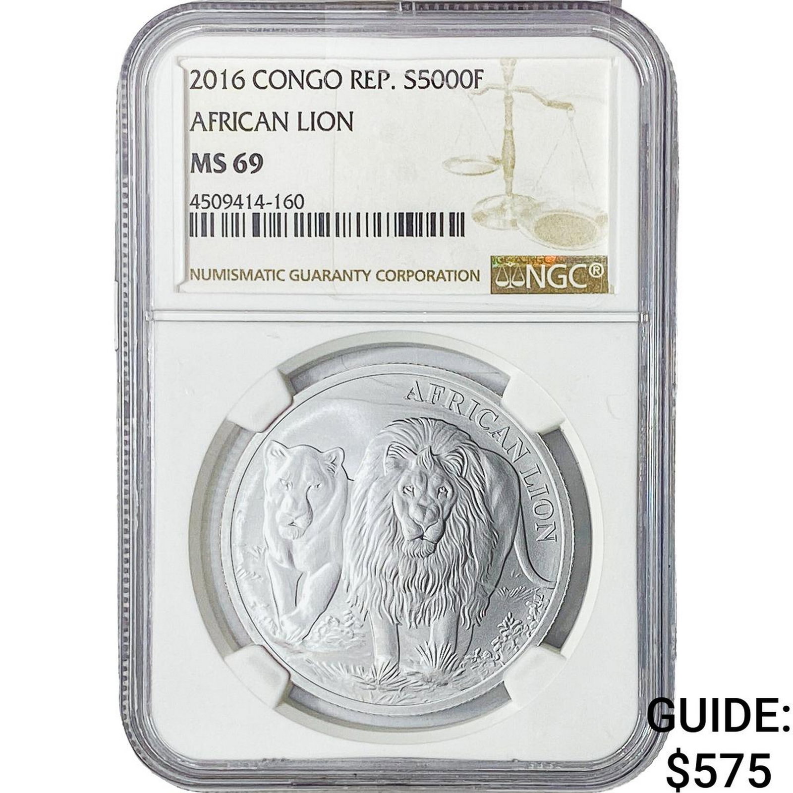 2016 African Lion 1oz NGC MS69 (1 of 2)