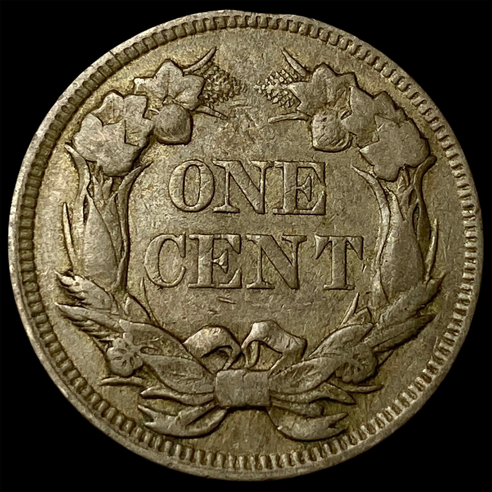 1857 Flying Eagle Cent NEARLY UNCIRCULATED - 2