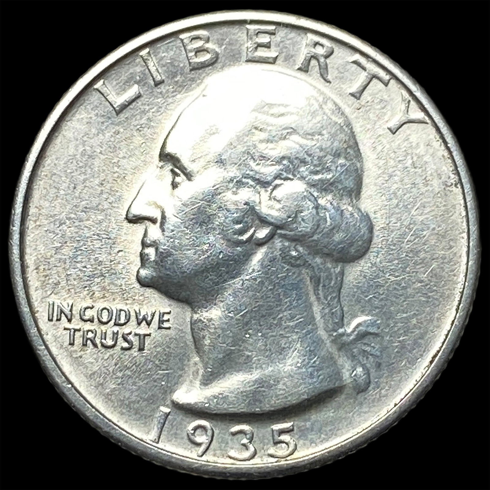 1935-D Silver Washington Quarter CHOICE AU: 1935-D Silver Washington Quarter CHOICE AU