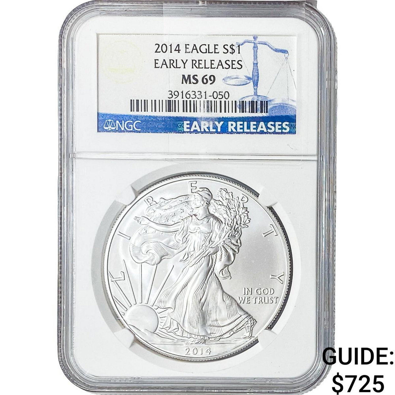 2014 Silver Eagle NGC MS69 (1 of 2)