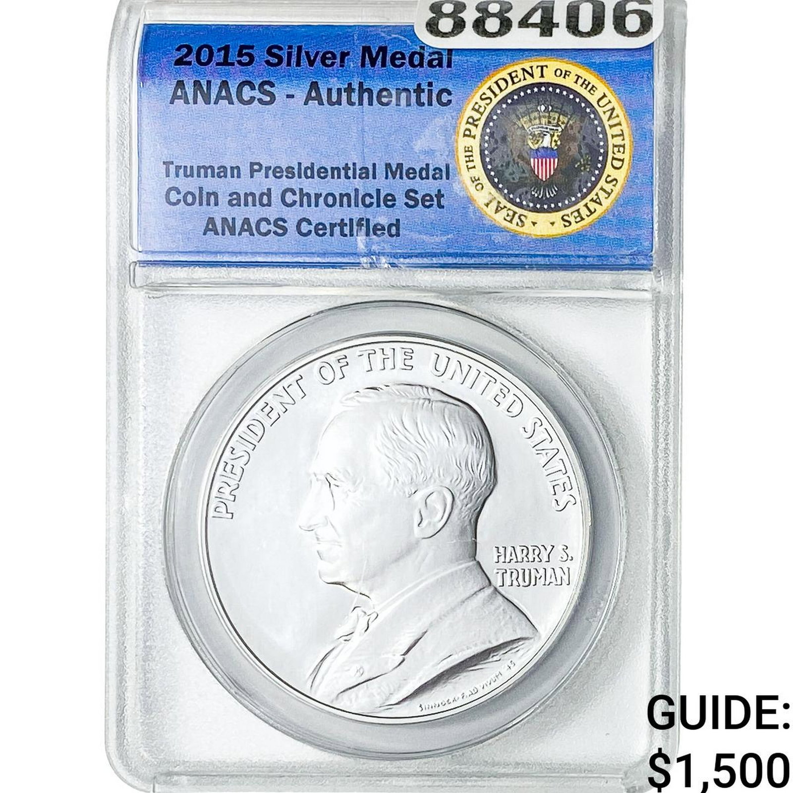 2015 Sliver Medal Harry S. Truman ANACS (1 of 2)