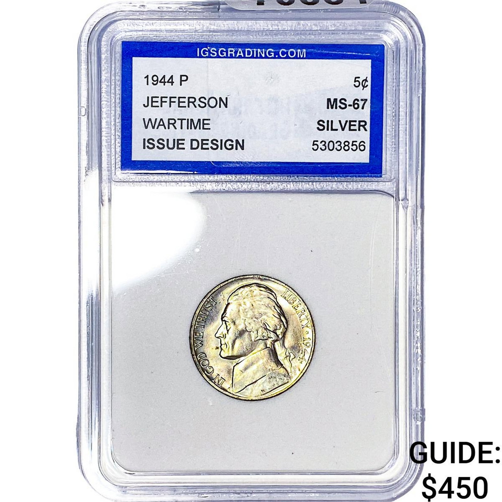 1944-P Jefferson Nickel IGS MS67 (1 of 2)