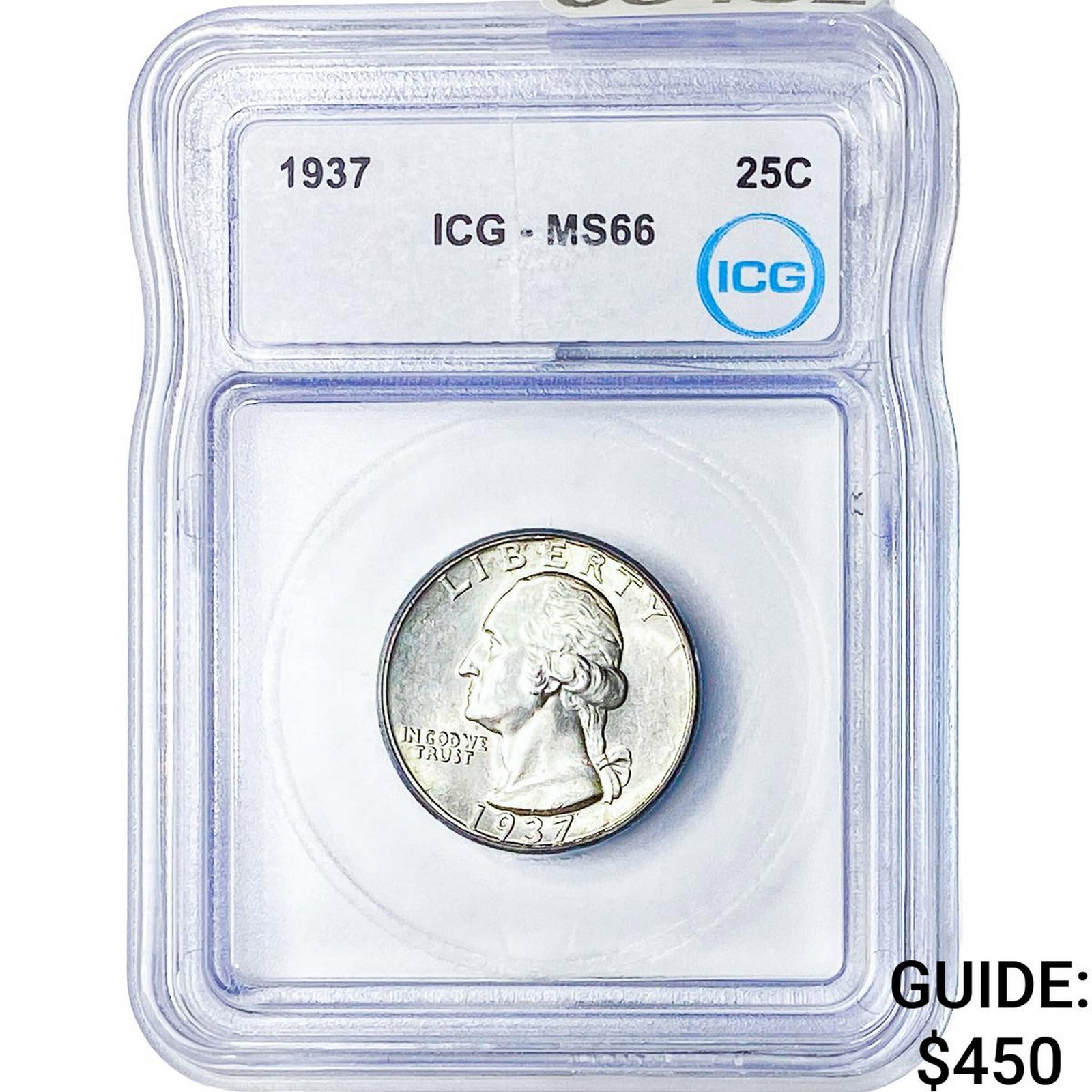 1937 Washington Silver Quarter ICG MS66 (1 of 2)