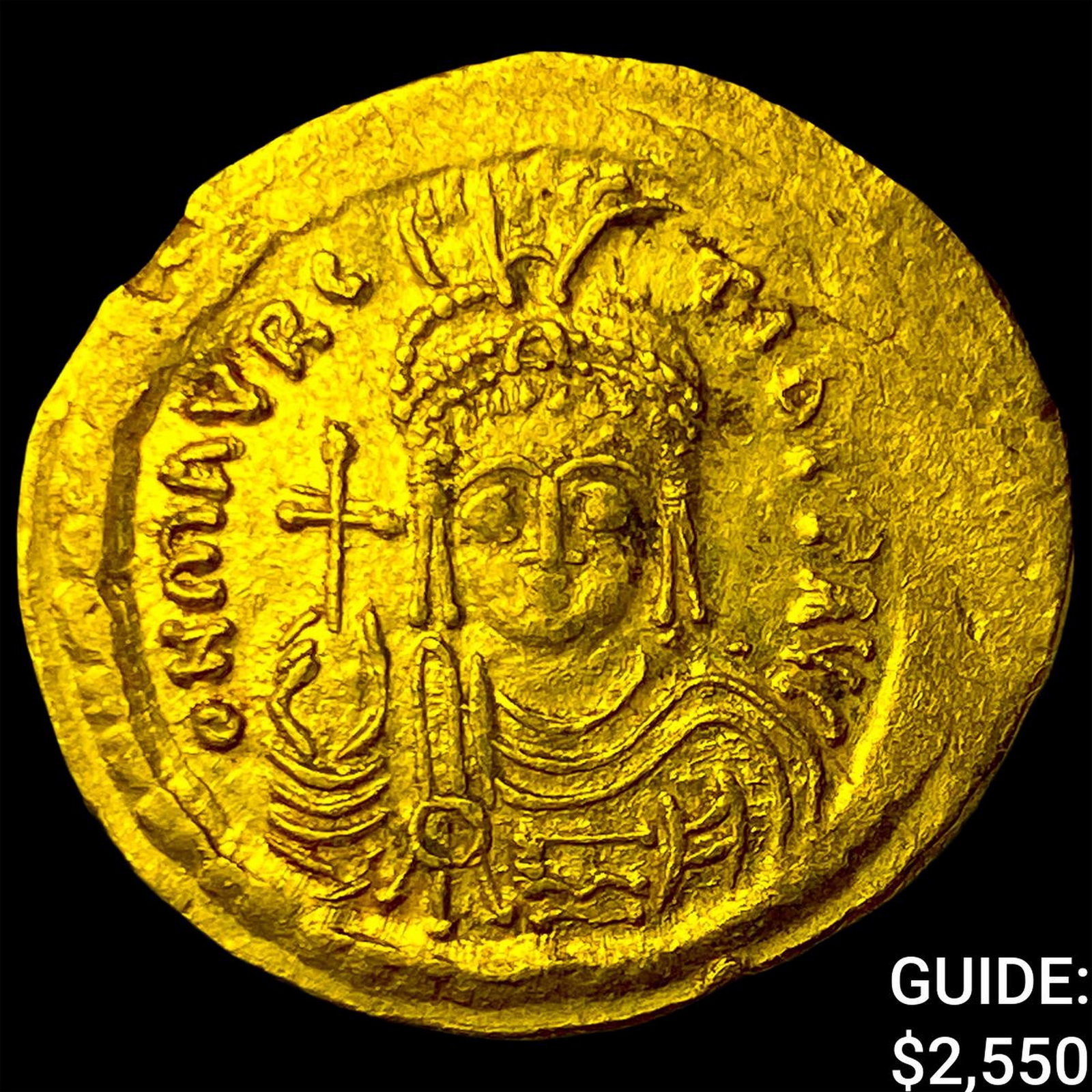 Byzantine Maurice Tiberius 578-602 Gold Solidus (1 of 2)