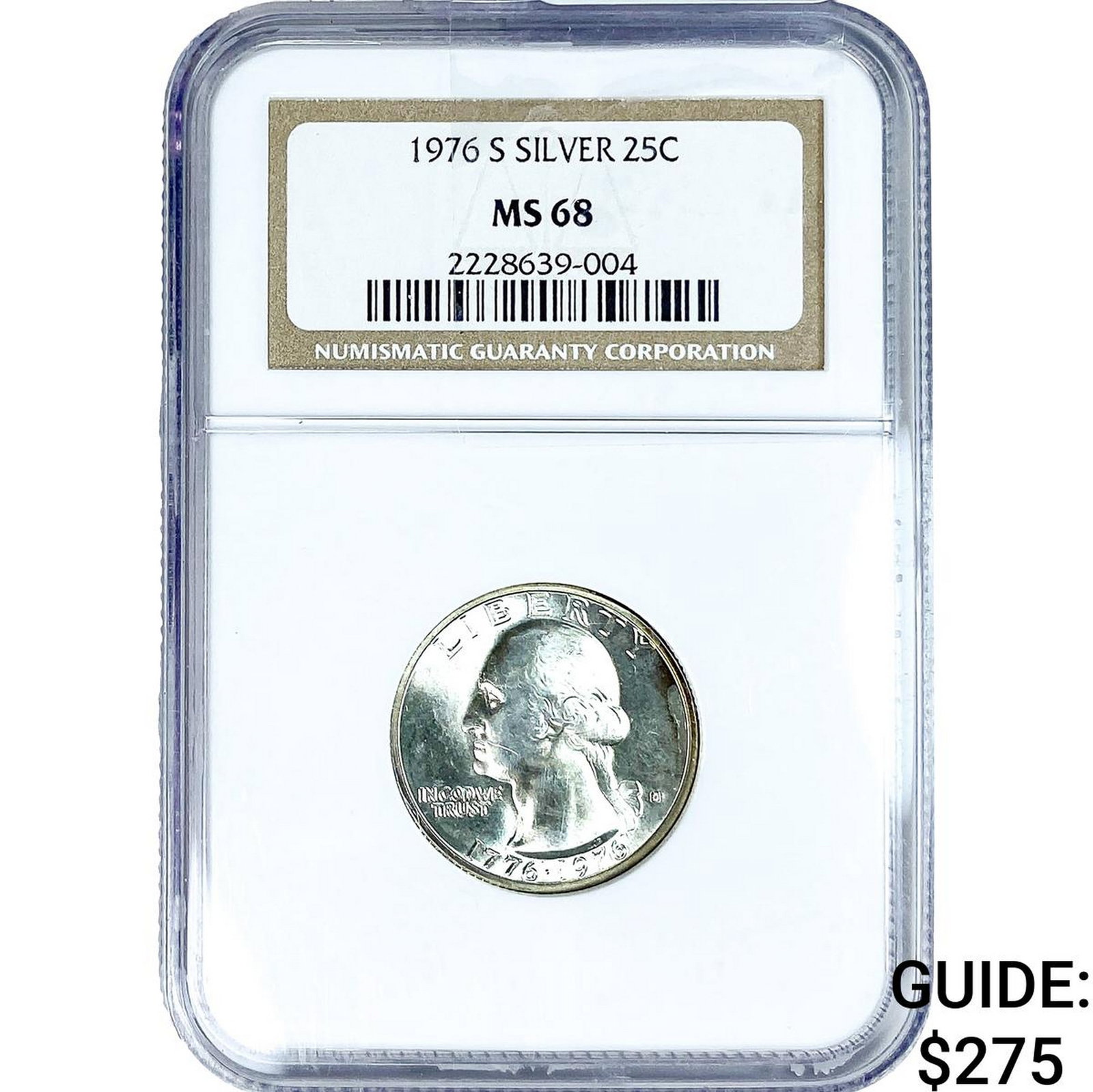 1976-S Washington Silver Quarter NGC MS68 (1 of 2)