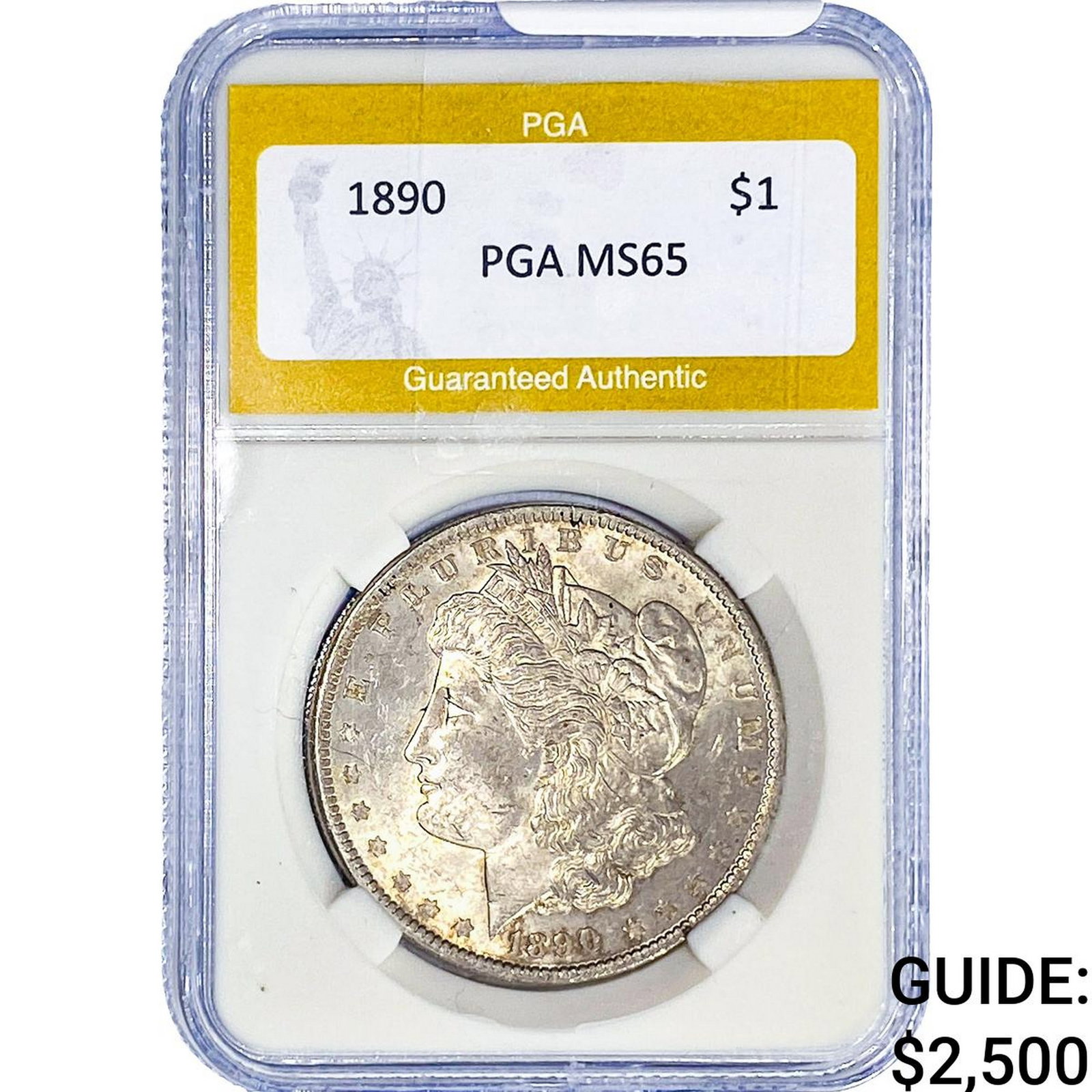 1890 Morgan Silver Dollar PGA MS65 (1 of 2)