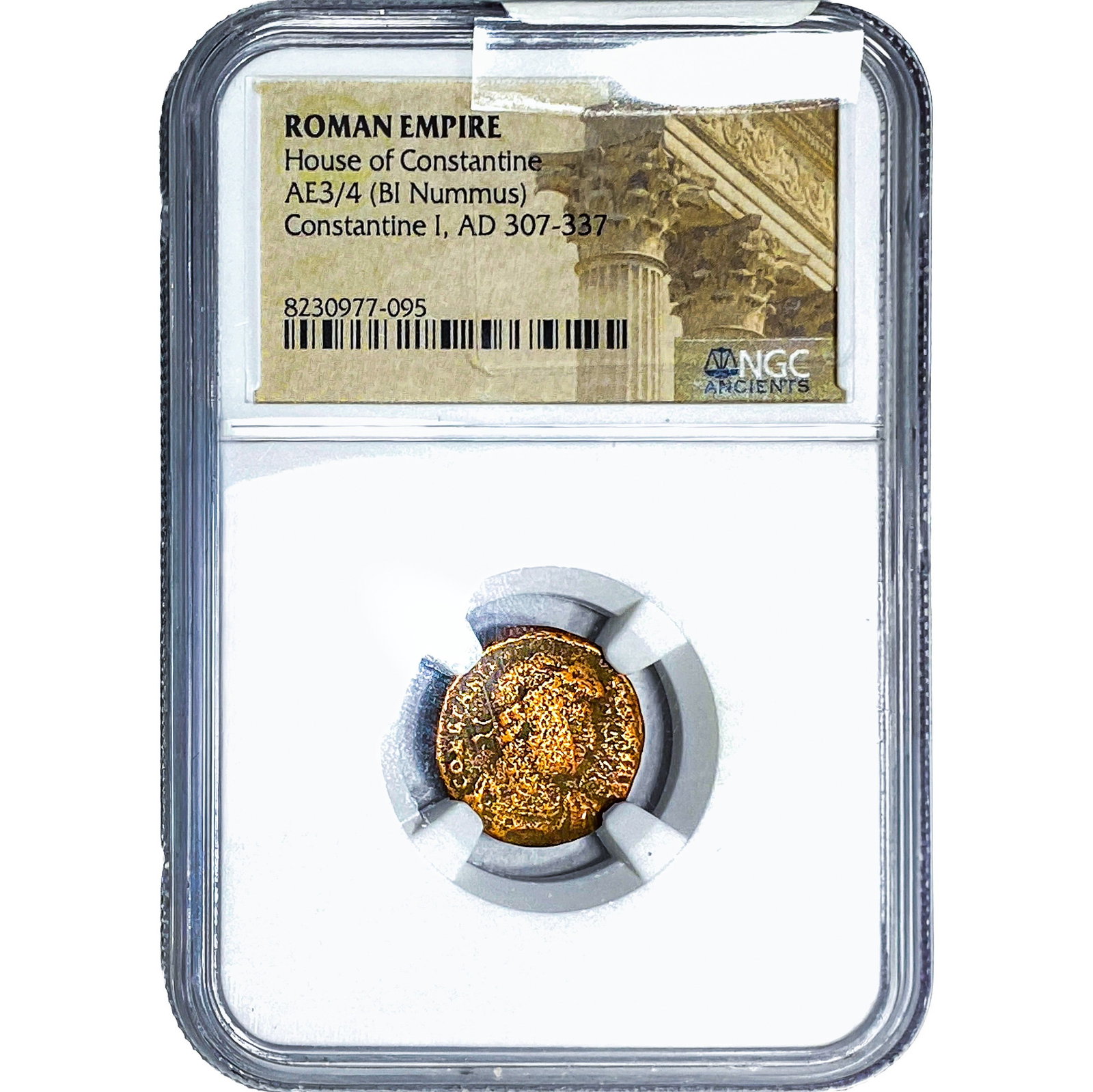 Roman Constantine I, AD 307-337 AE3/4 BI Nummus (1 of 2)