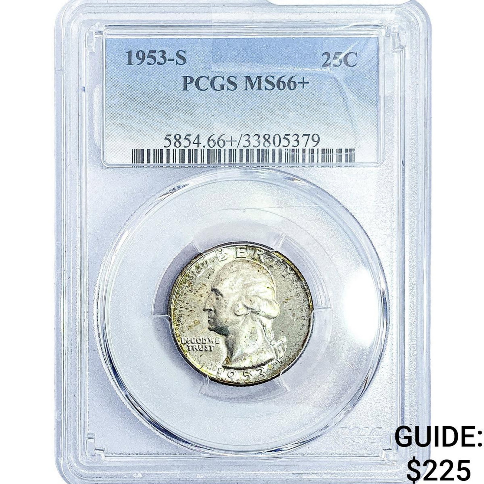 1953-S Washington Silver Quarter PCGS MS66+ (1 of 2)