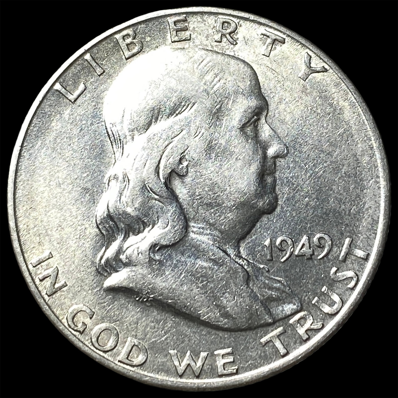 1949-S Silver Half Dollar Franklin CLOSELY UNCIRCULATED (1 of 2)