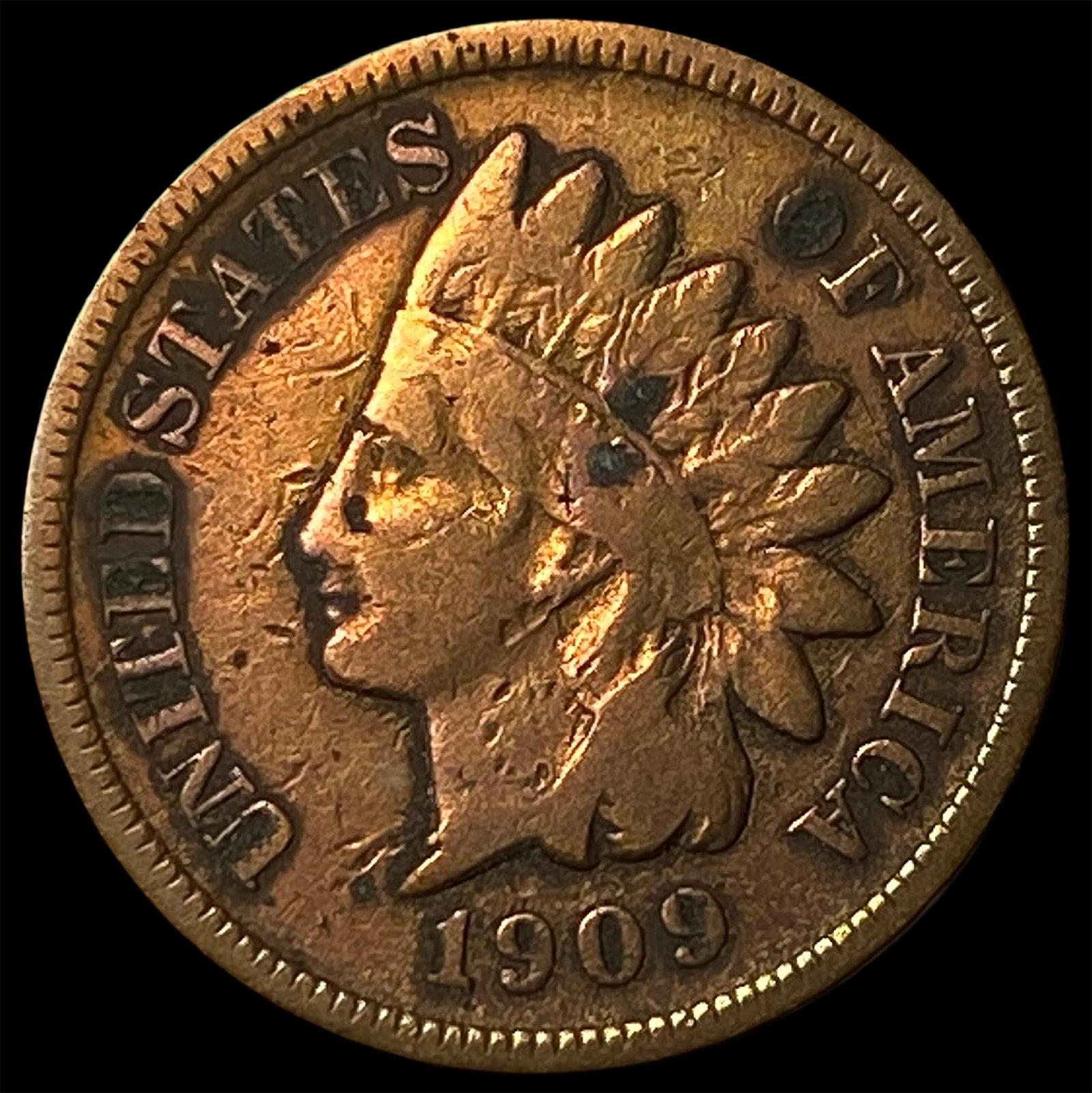 1909-S Indian Head Cent LIGHTLY CIRCULATED: 1909-S Indian Head Cent LIGHTLY CIRCULATED