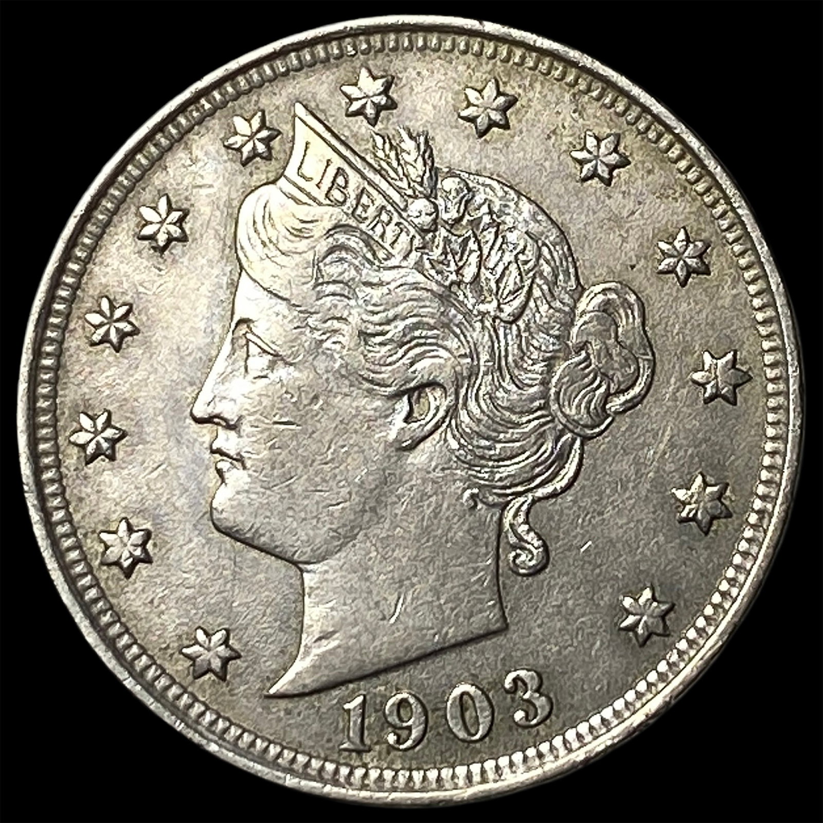 1903 Liberty Head Nickel CLOSELY UNCIRCULATED: 1903 Liberty Head Nickel CLOSELY UNCIRCULATED