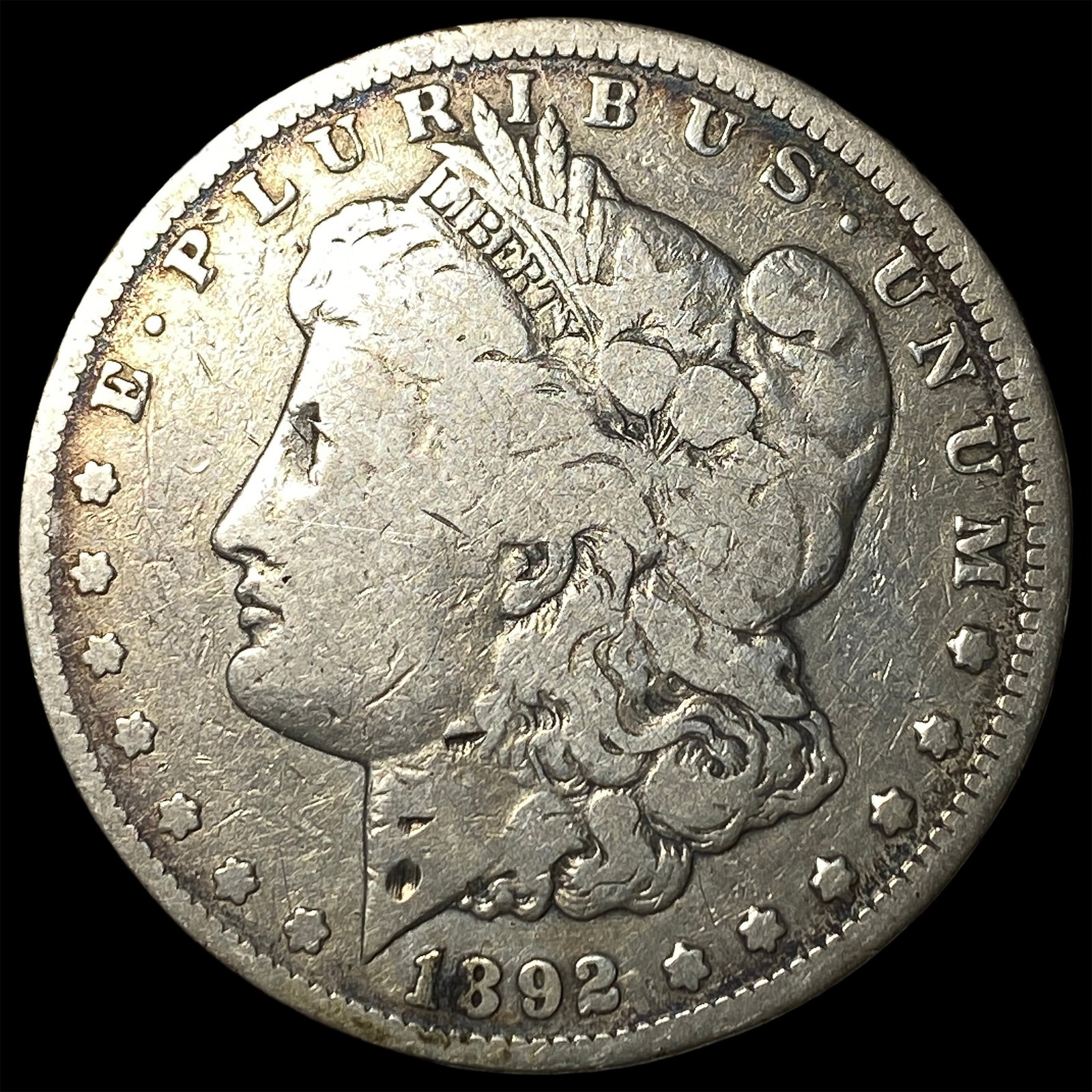1892-CC Silver Morgan Dollar NICELY CIRCULATED: 1892-CC Silver Morgan Dollar NICELY CIRCULATED