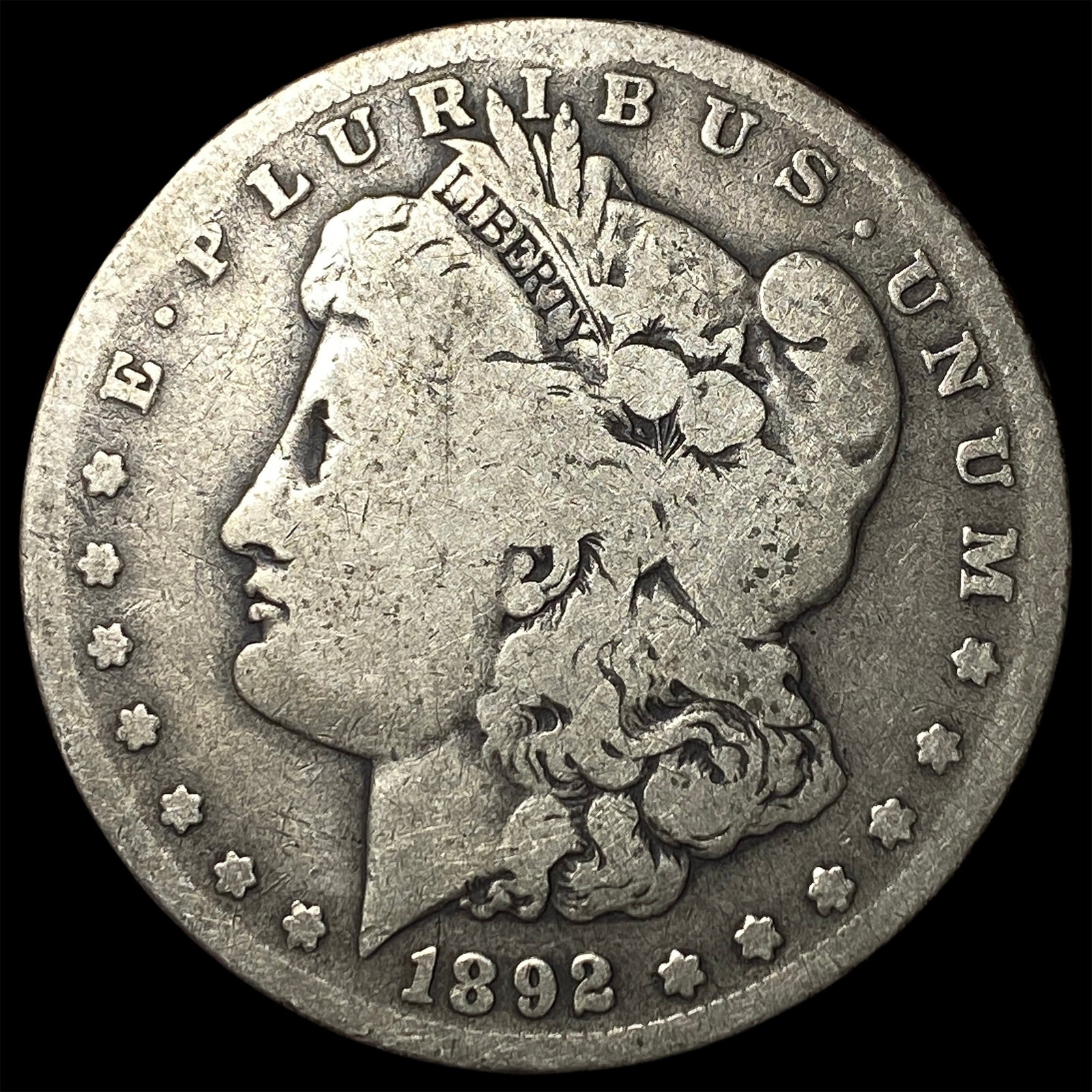 1892-S Silver Morgan Dollar LIGHTLY CIRCULATED (1 of 2)