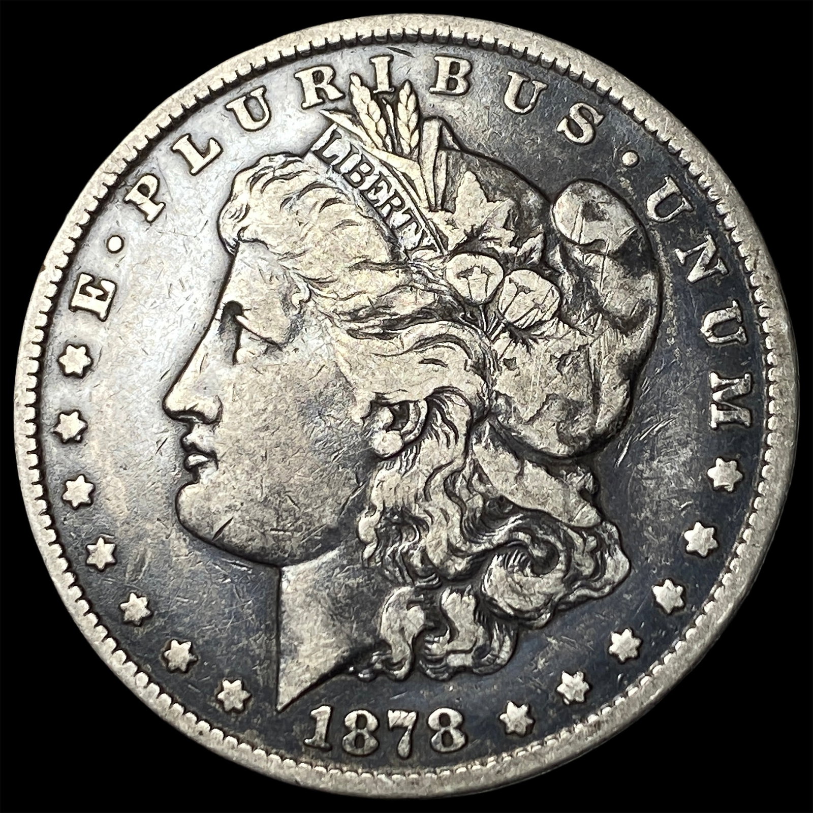 1878-S Silver Morgan Dollar LIGHTLY CIRCULATED: 1878-S Silver Morgan Dollar LIGHTLY CIRCULATED
