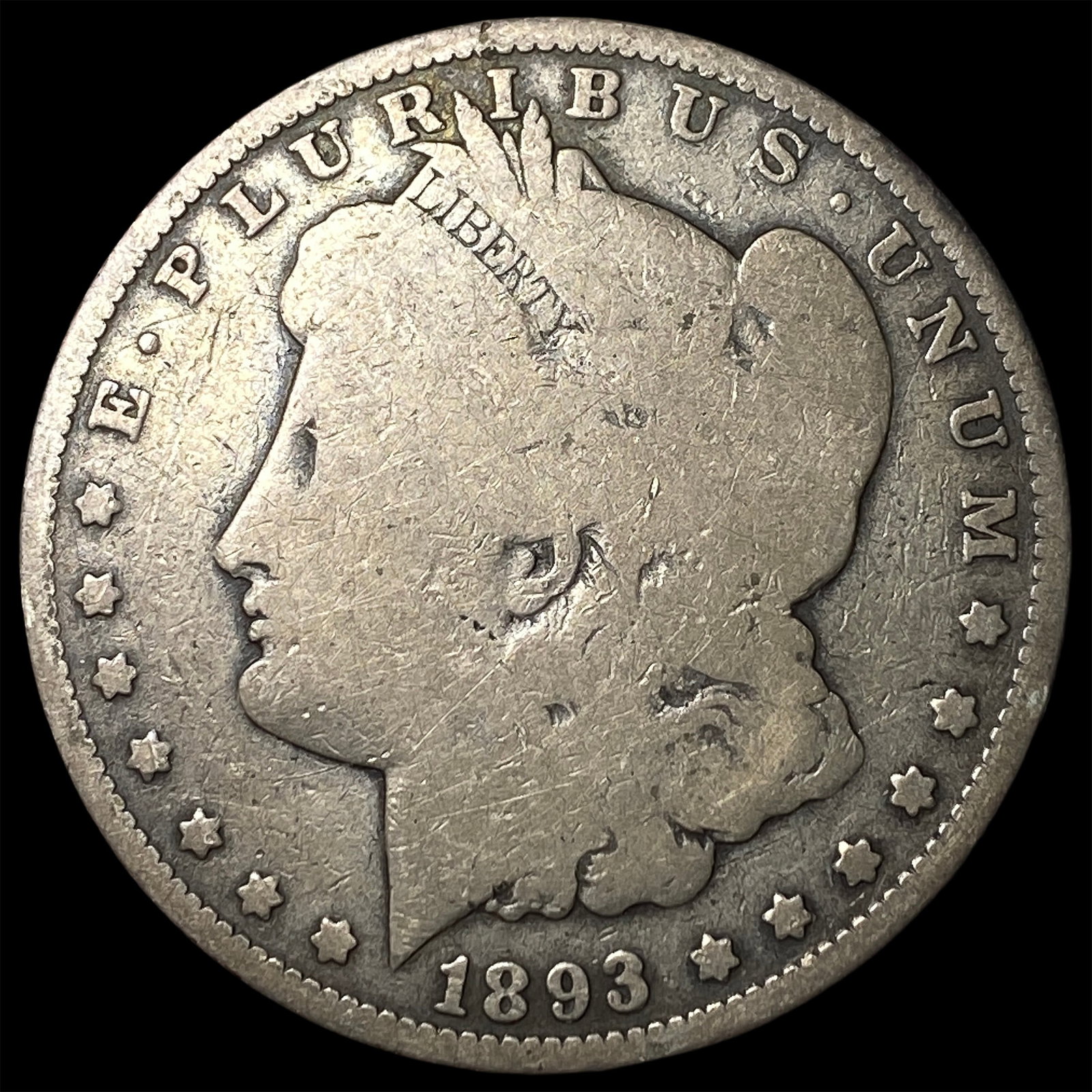 1893-O Silver Morgan Dollar NICELY CIRCULATED (1 of 2)