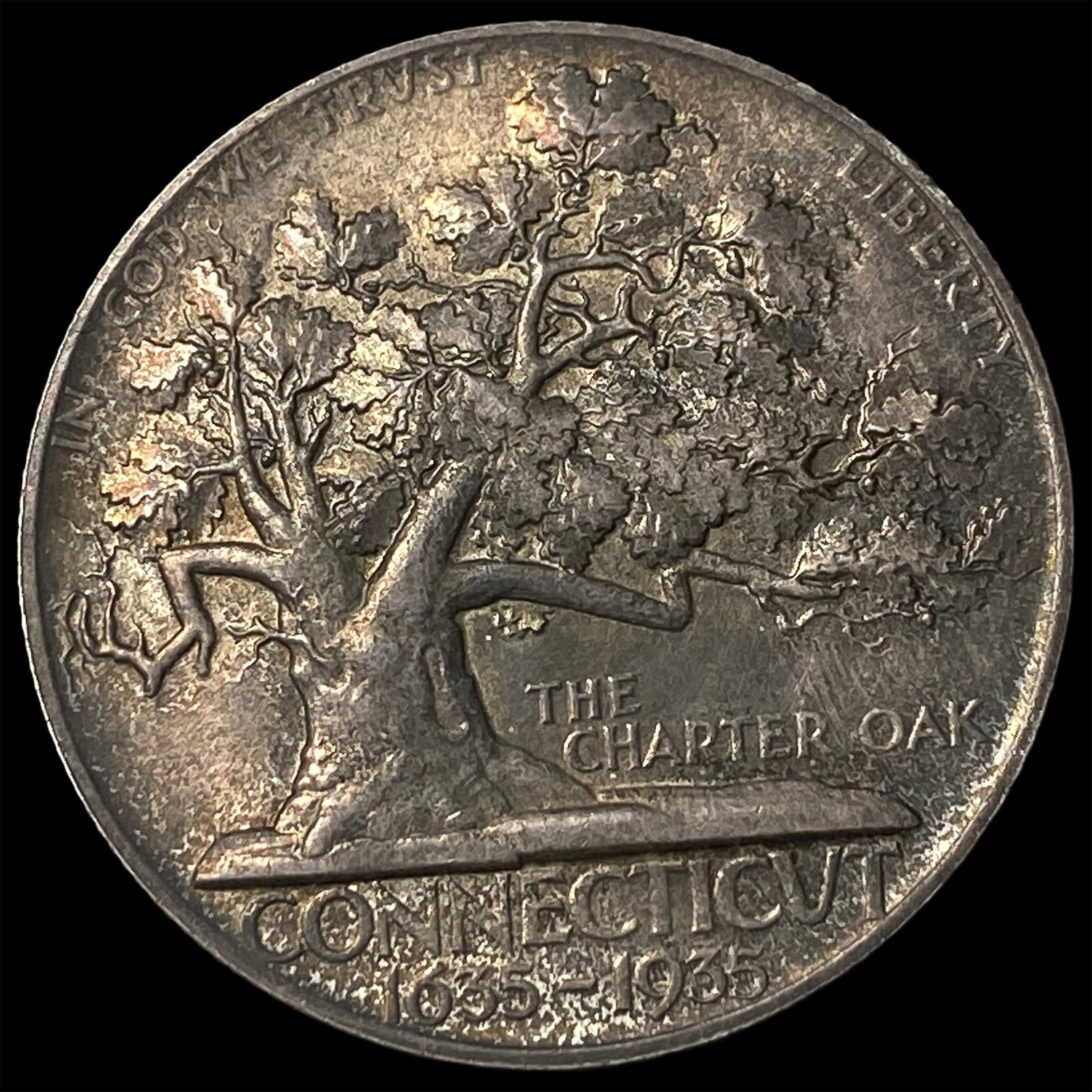 1935 Silver Half Dollar Connecticut Commemorative UNCIRCULATED (1 of 2)