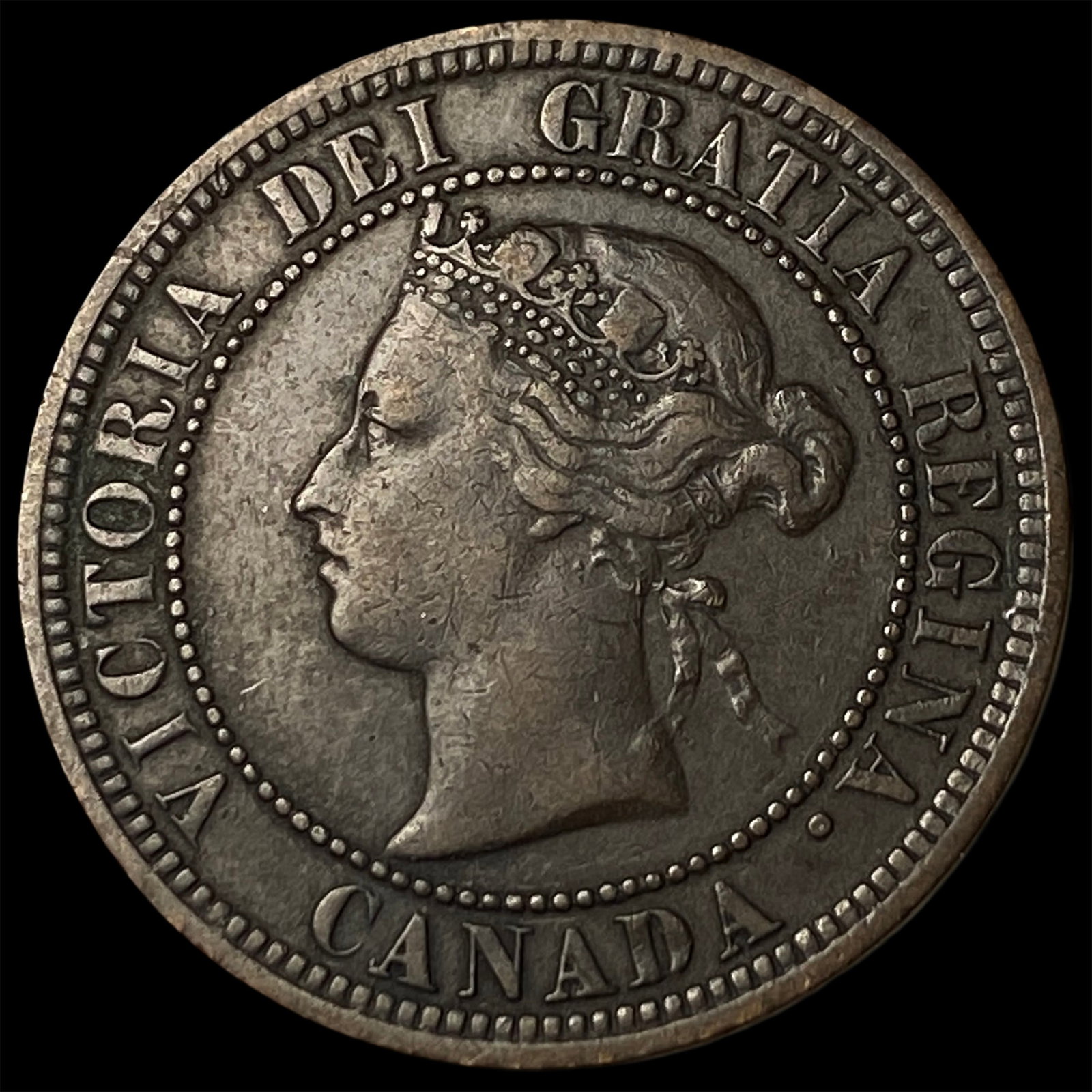 1882-H Canada 1 Cent Victoria Bronze LIGHTLY CIRCULATED: 1882-H Canada 1 Cent Victoria Bronze LIGHTLY CIRCULATED