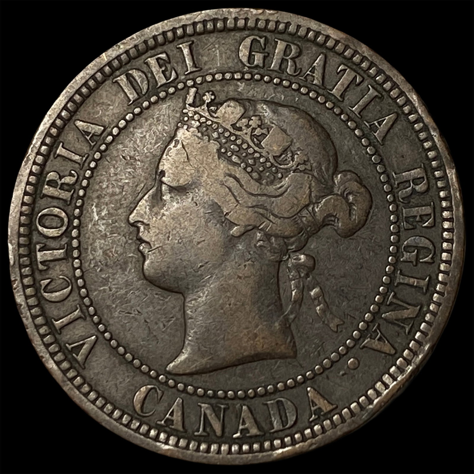 1881-H Canada 1 Cent Victoria Bronze NICELY CIRCULATED: 1881-H Canada 1 Cent Victoria Bronze NICELY CIRCULATED