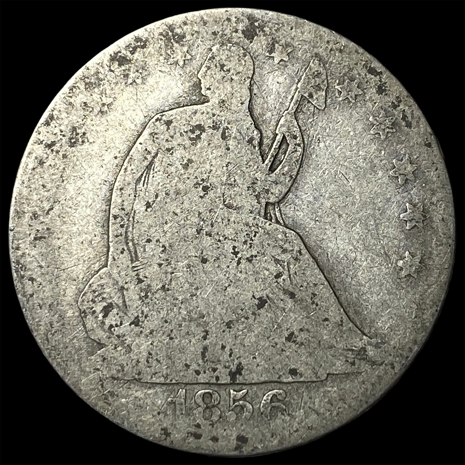 1856 Seated Liberty Half Dollar NICELY CIRCULATED: 1856 Seated Liberty Half Dollar NICELY CIRCULATED