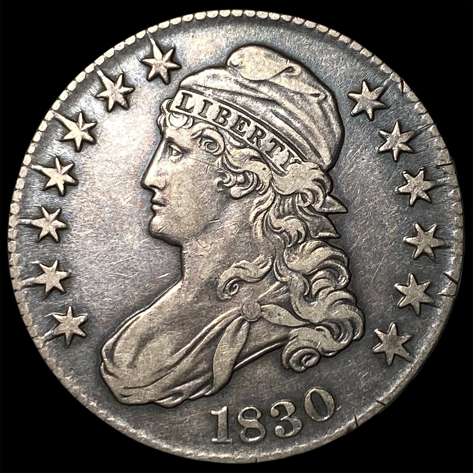 1830 Capped Bust Half Dollar NEARLY UNCIRCULATED (1 of 2)