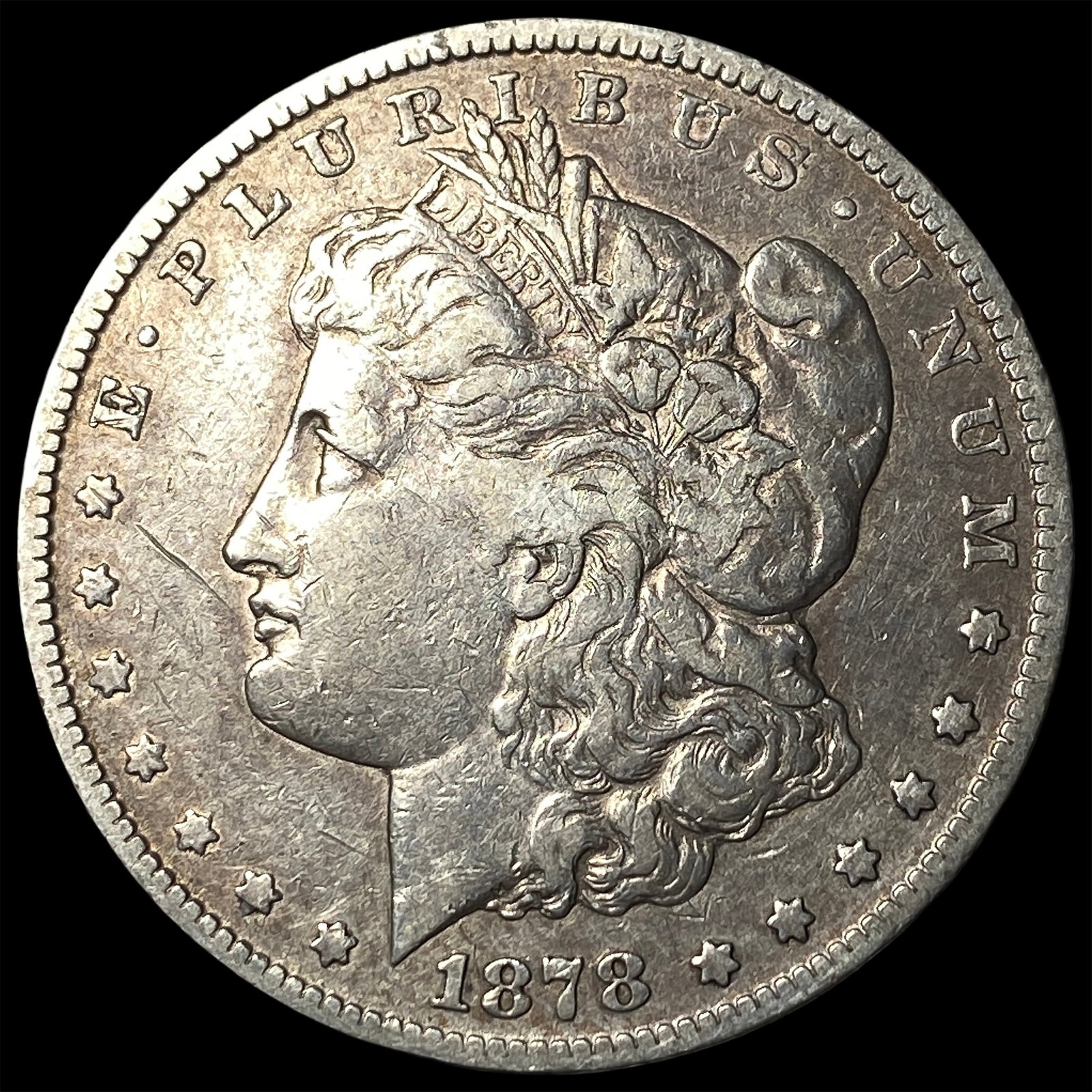 1878-S Silver Morgan Dollar LIGHTLY CIRCULATED: 1878-S Silver Morgan Dollar LIGHTLY CIRCULATED
