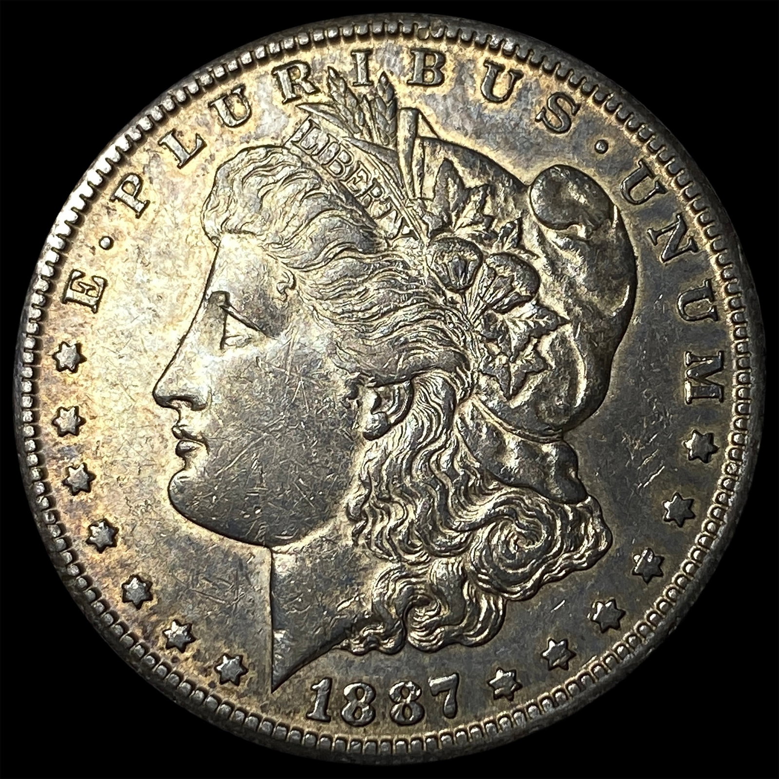 1887-S Silver Morgan Dollar CLOSELY UNCIRCULATED: 1887-S Silver Morgan Dollar CLOSELY UNCIRCULATED