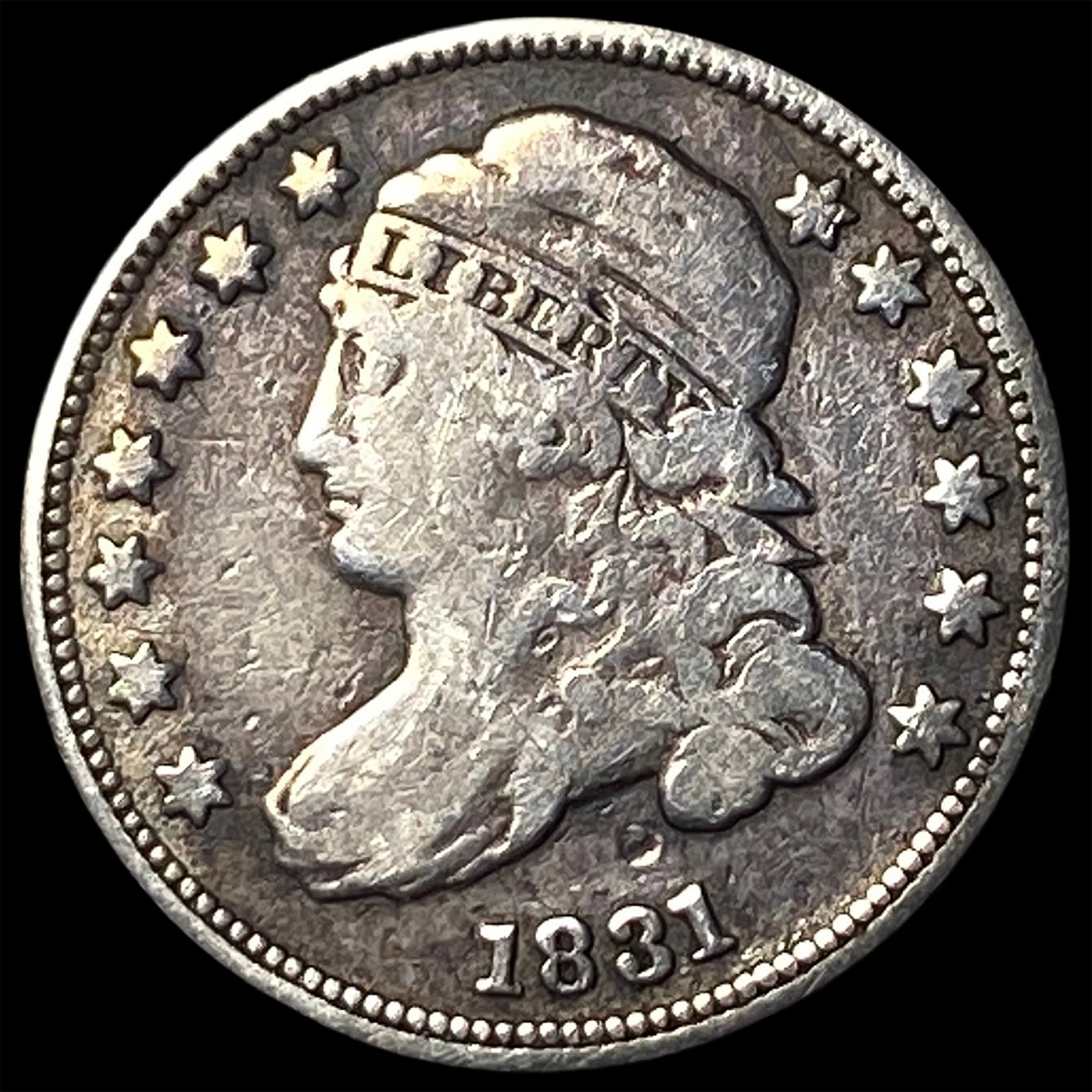 1831 Capped Bust Dime NEARLY UNCIRCULATED: 1831 Capped Bust Dime NEARLY UNCIRCULATED