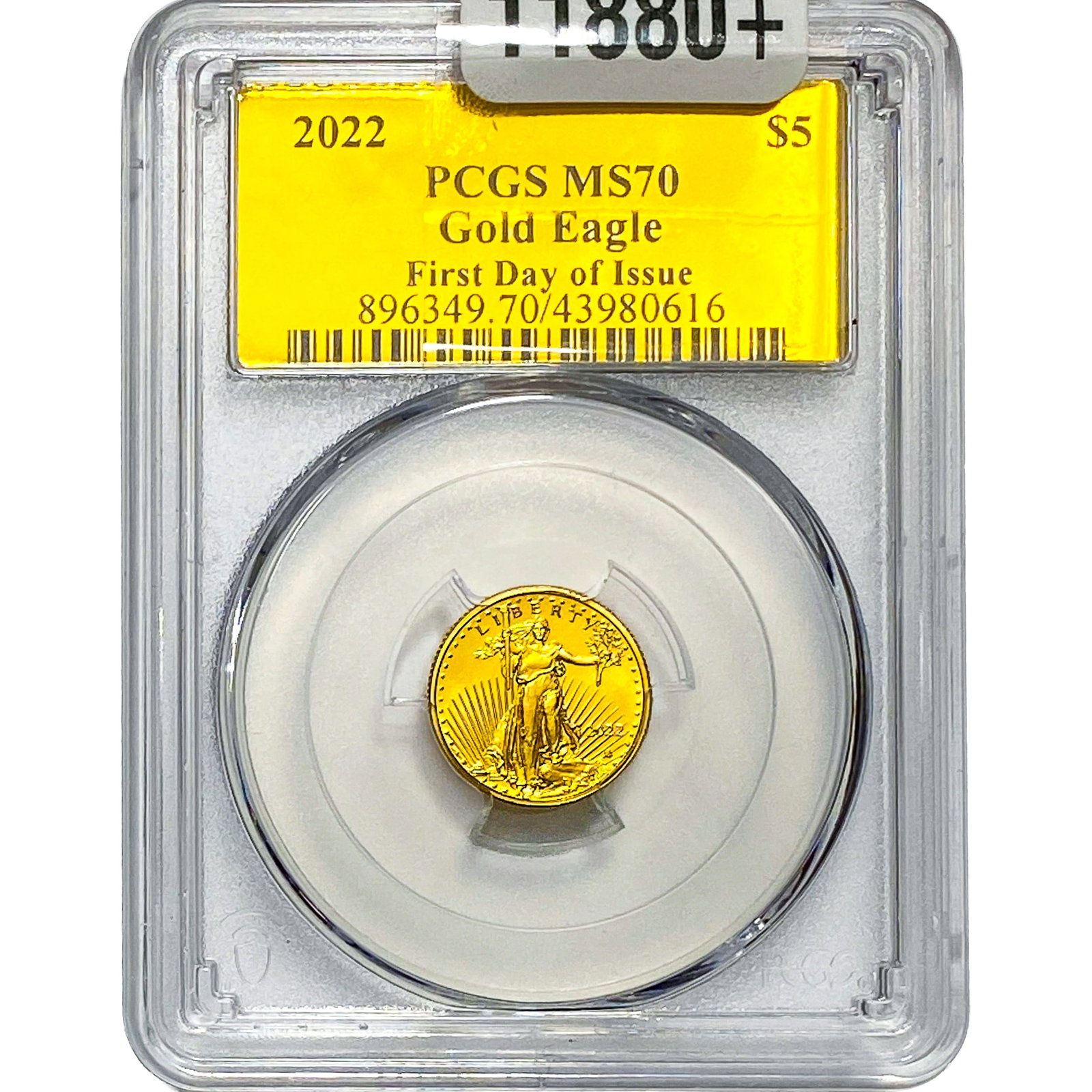 2022 1/10oz Gold American Eagle $5 PCGS MS70 (1 of 4)