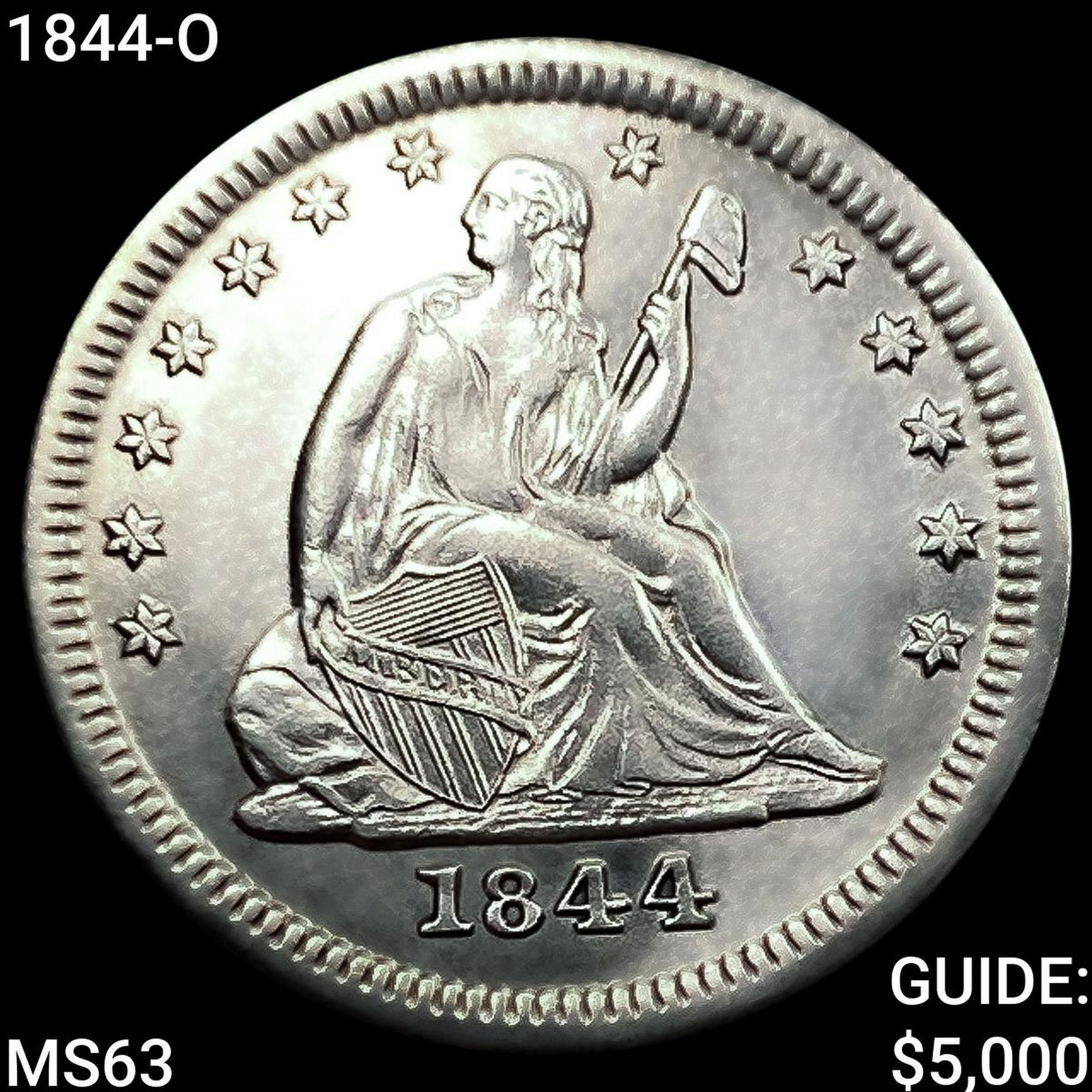 1844-O Seated Liberty Quarter (1 of 2)