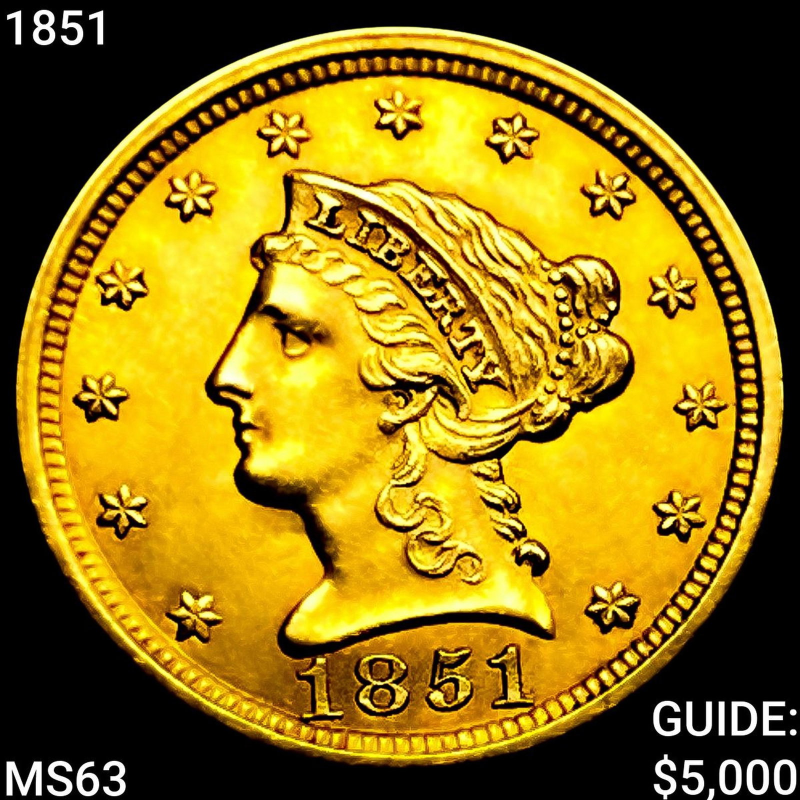1851 $2.50 Gold Quarter Eagle (1 of 2)