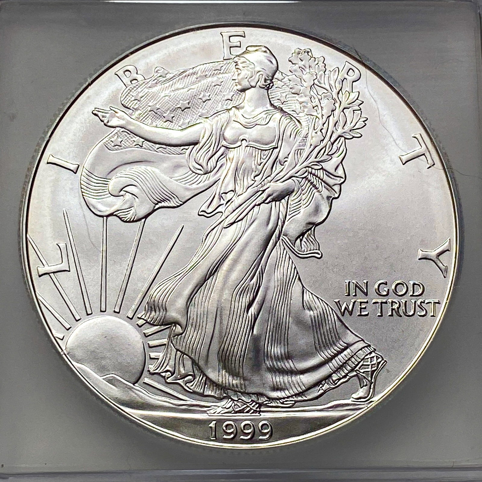 1999 Silver Eagle ICG MS70 - 3