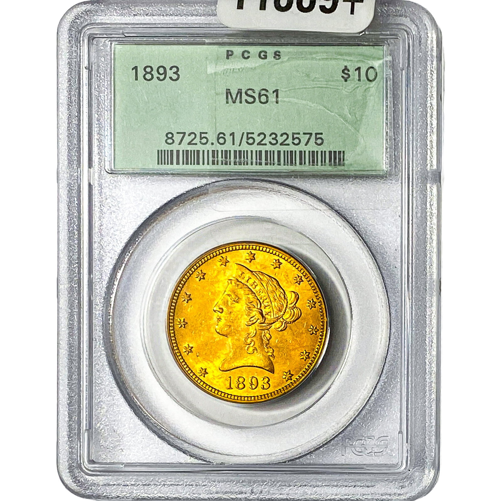 1893 $10 Gold Eagle PCGS MS61: 1893 $10 Gold Eagle PCGS MS61