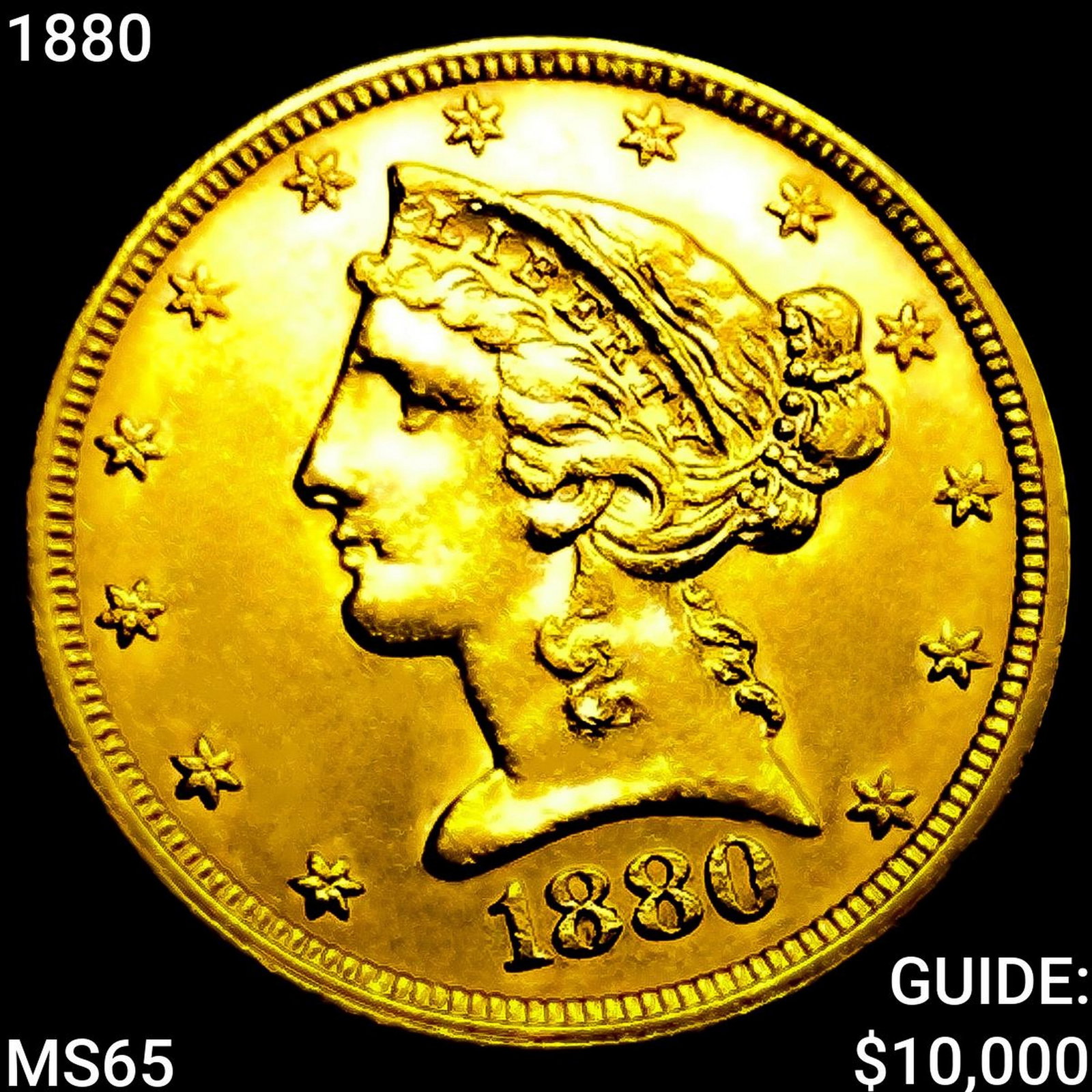 1880 $3 Gold Piece: 1880 $3 Gold Piece