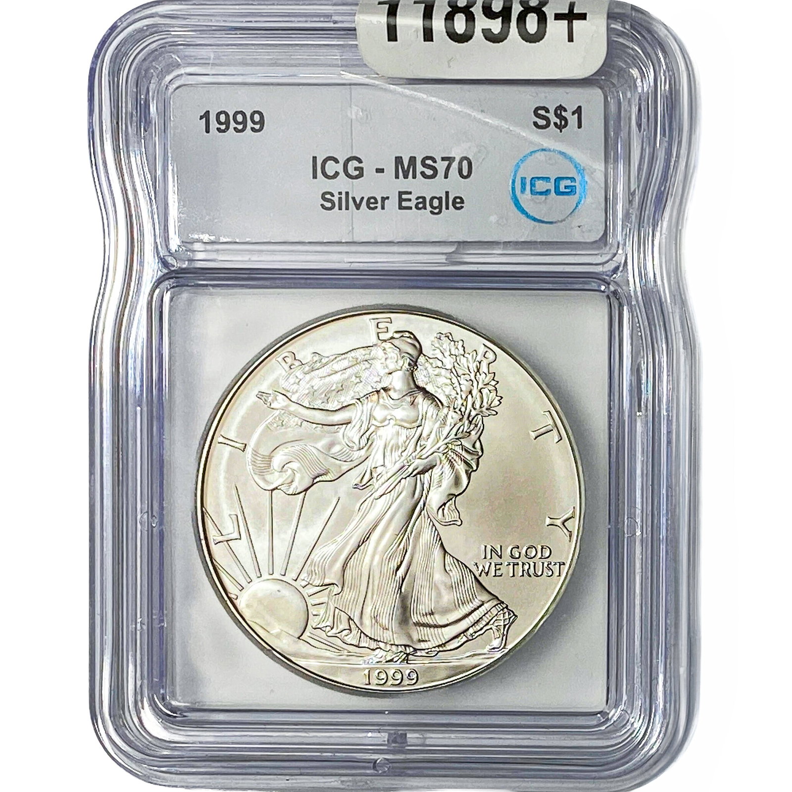 1999 Silver Eagle ICG MS70: 1999 Silver Eagle ICG MS70