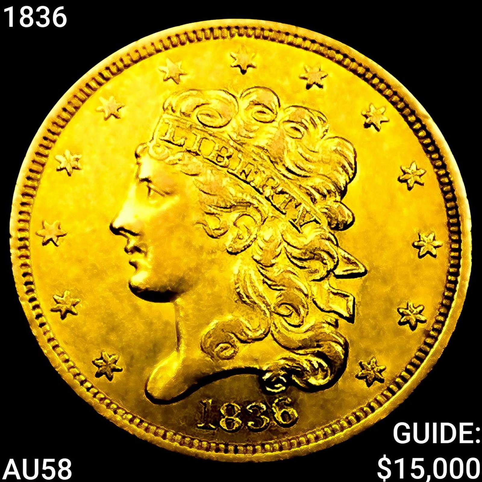 1836 $5 Gold Half Eagle (1 of 2)