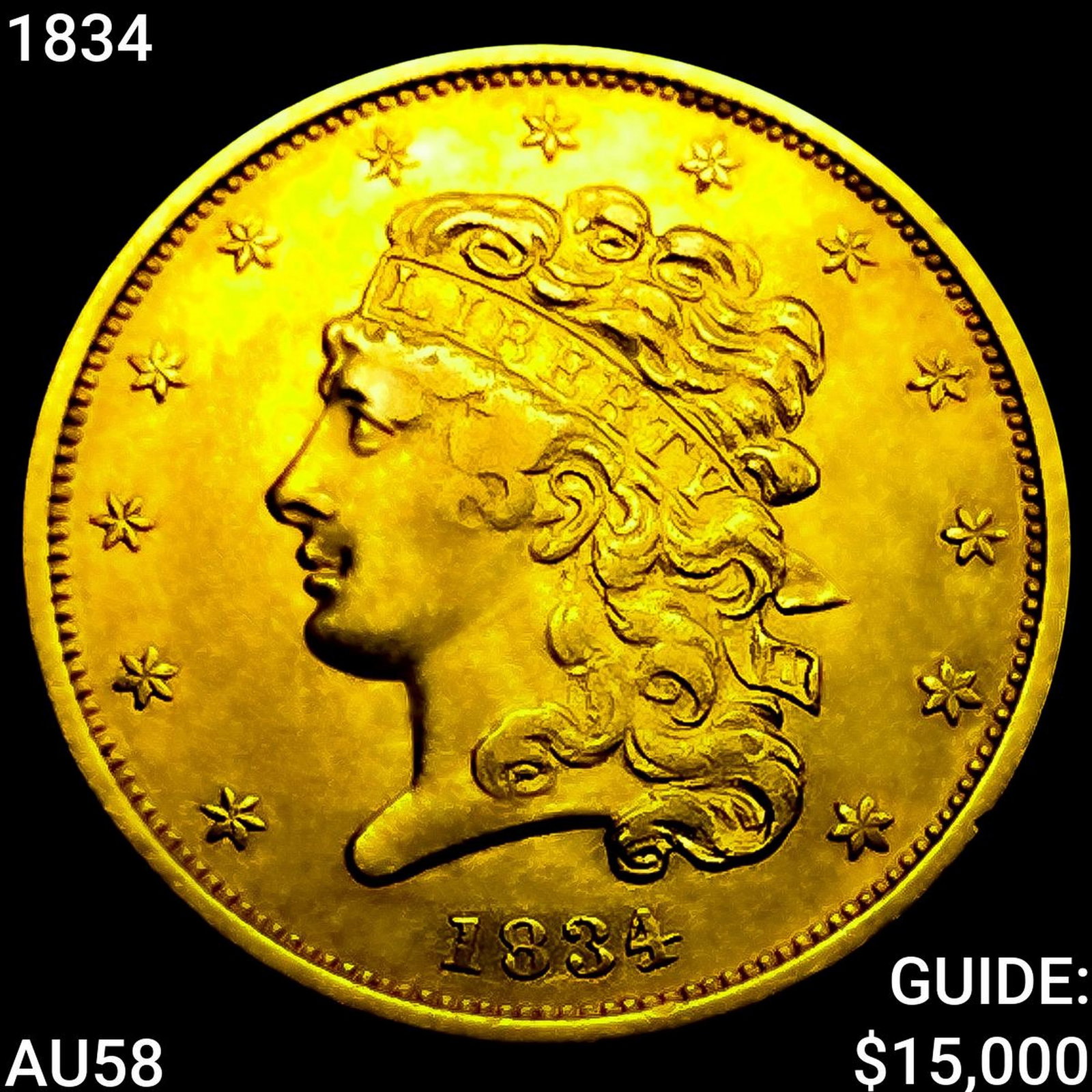 1834 $5 Gold Half Eagle (1 of 2)