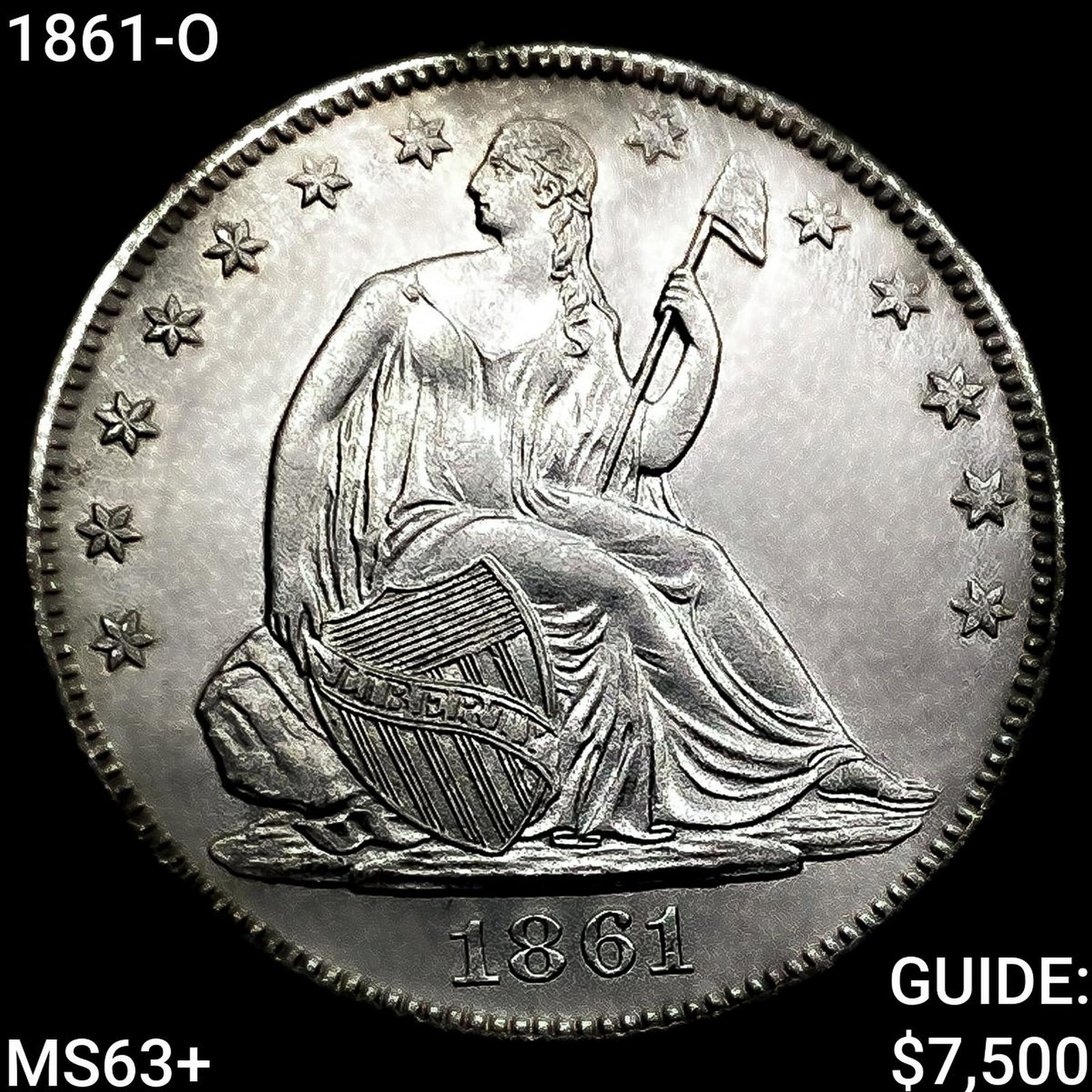 1861-O Seated Liberty Half Dollar: 1861-O Seated Liberty Half Dollar